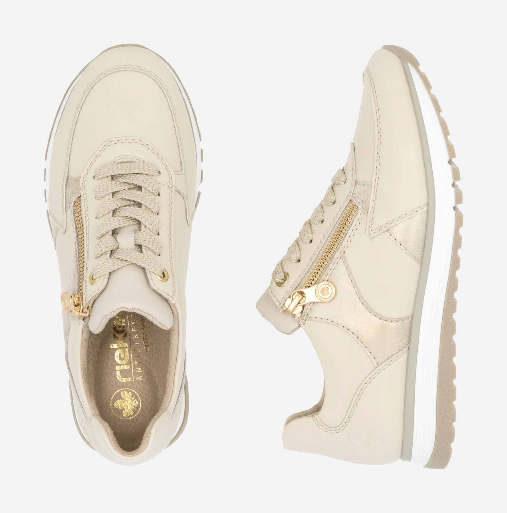 RIEKER, Sneakers Beigea