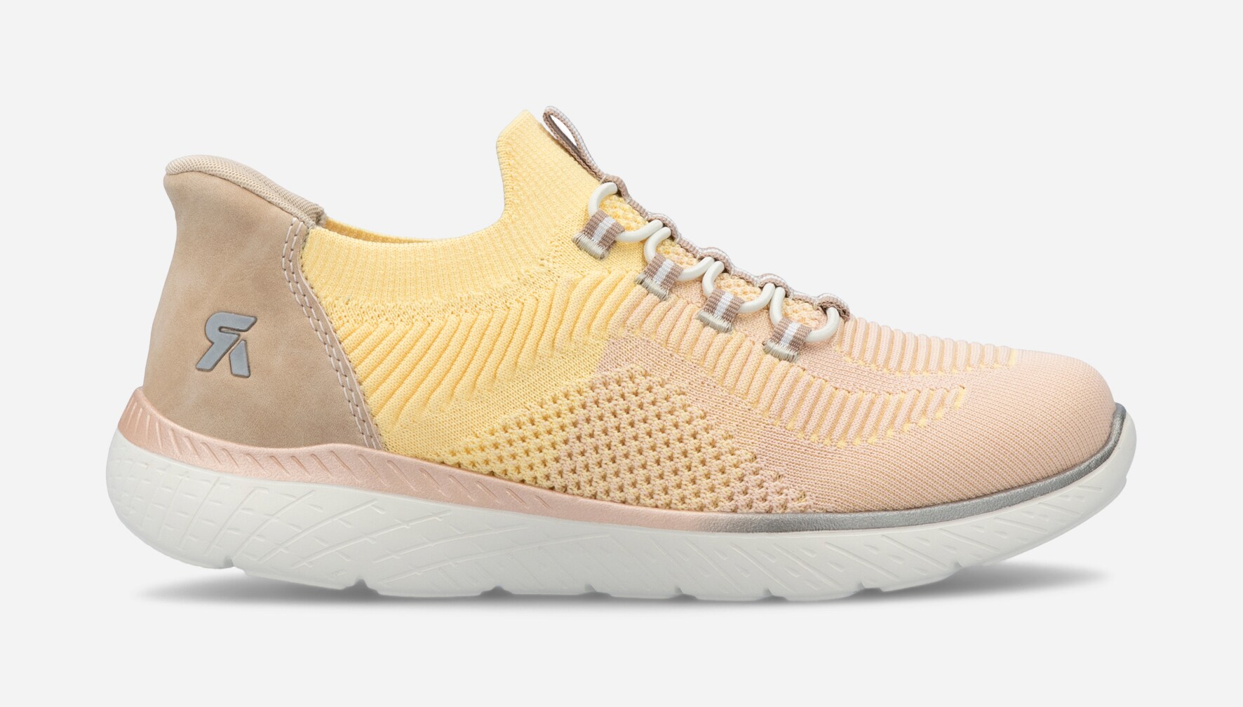 RIEKER, Sock sneakers Gula