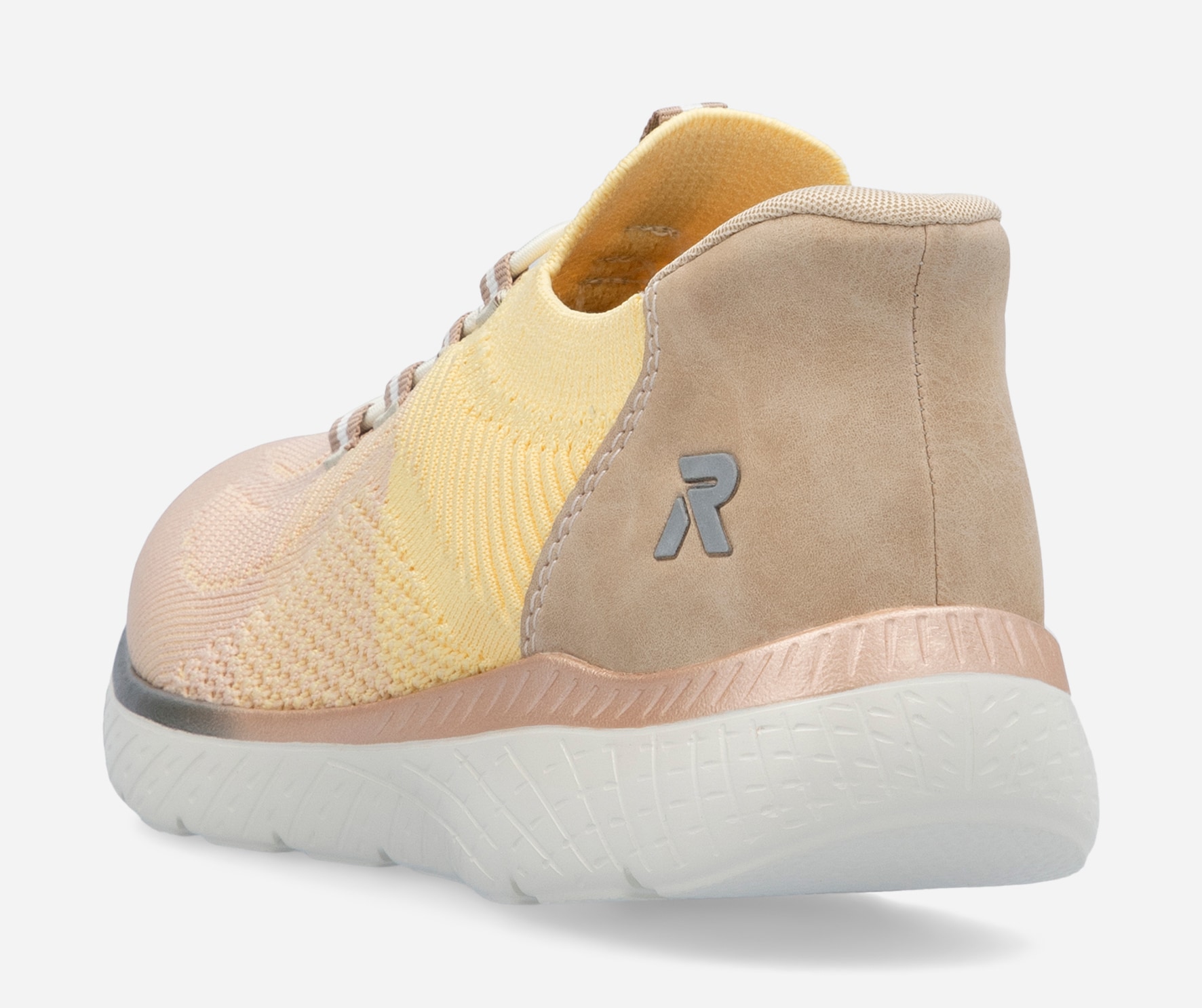 RIEKER, Sock sneakers Gula