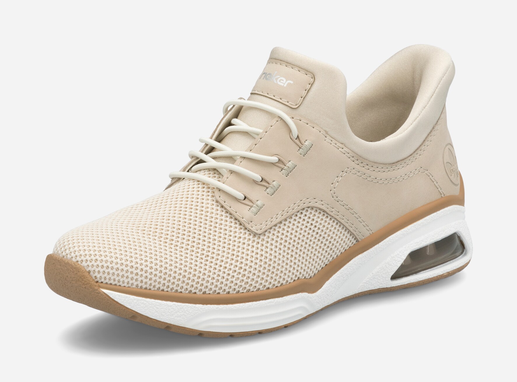 RIEKER, Sock sneakers Beigea
