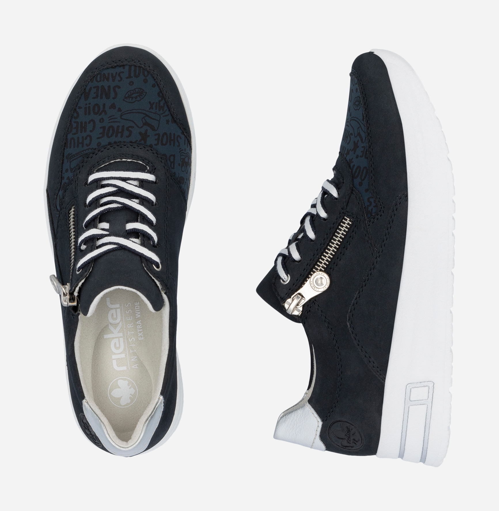 RIEKER, Sneakers Blåa