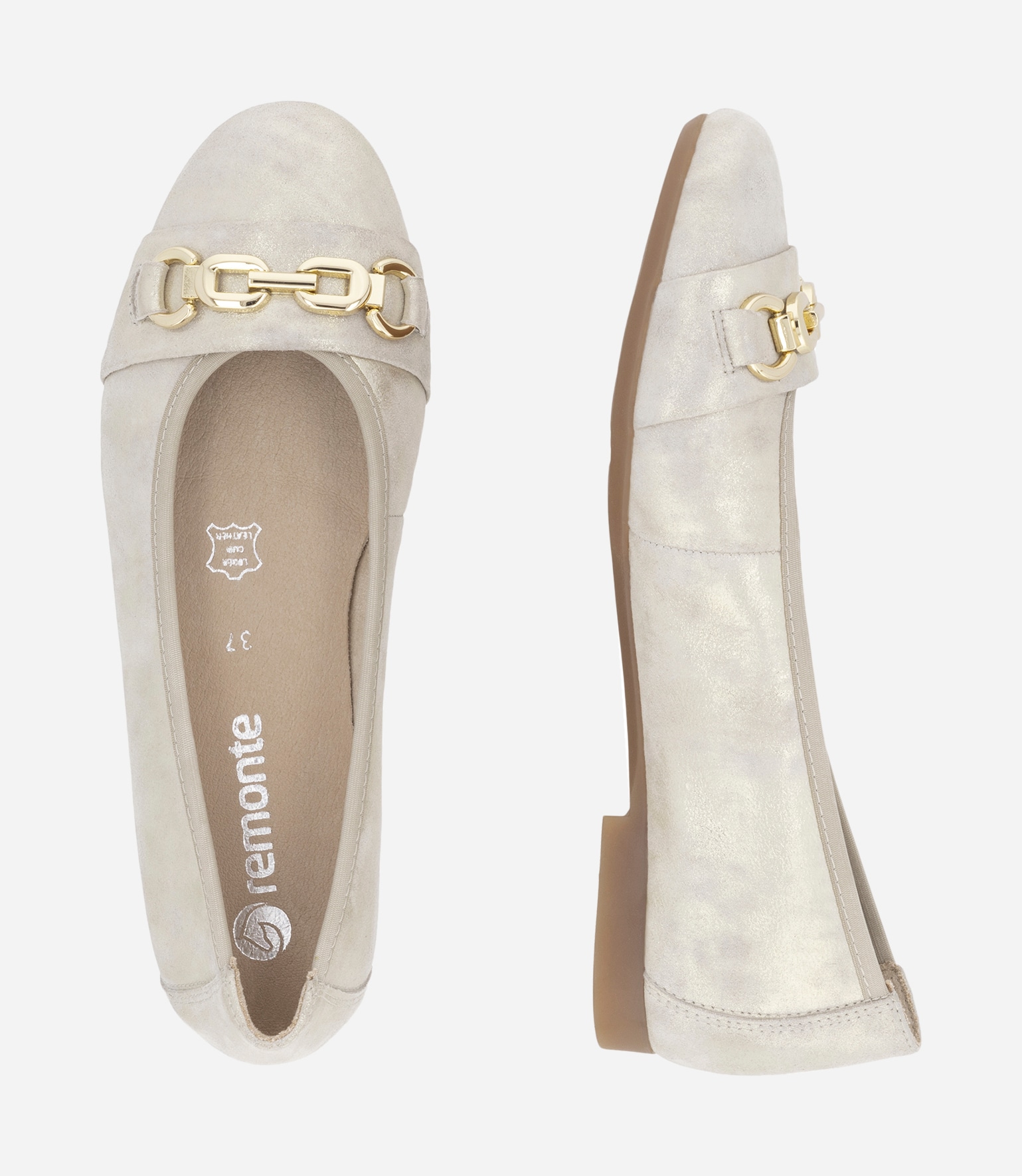 REMONTE, Ballerinaskor Gråa