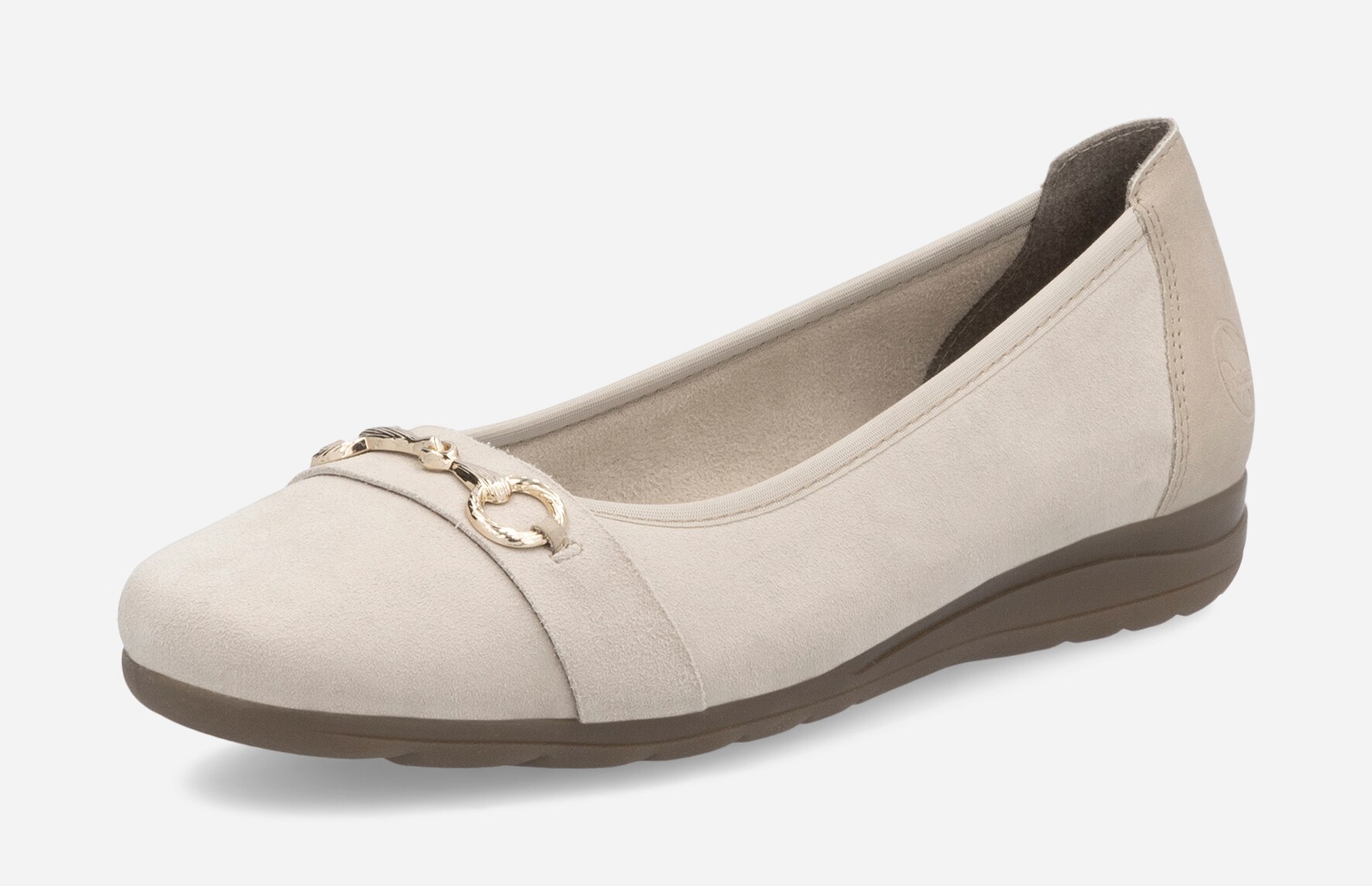 RIEKER, Ballerinaskor Beigea