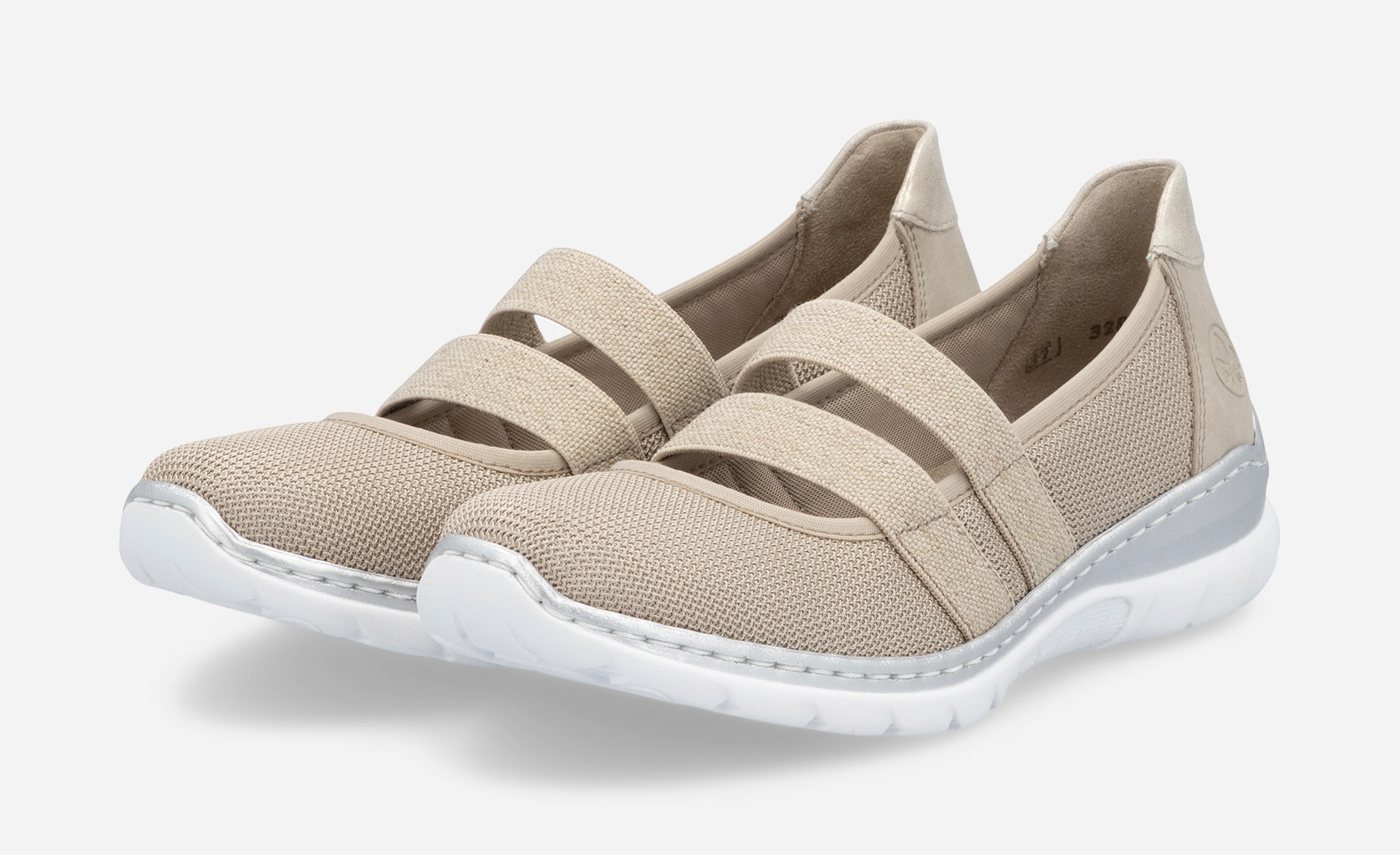 RIEKER, Ballerinaskor Beigea