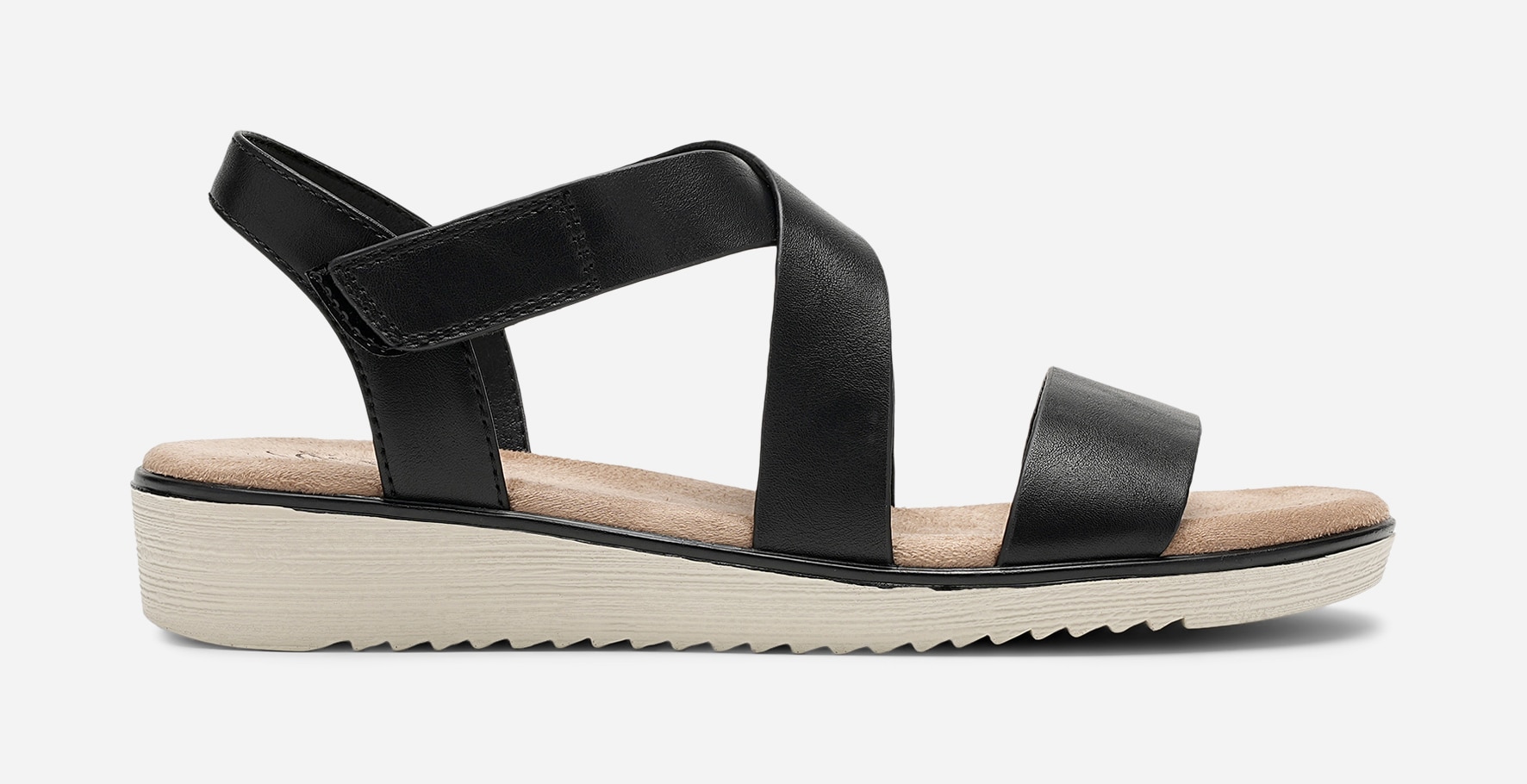 SO ALL, Sandaler med remmar Svarta