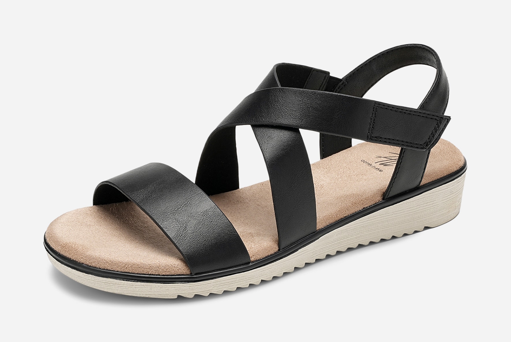 SO ALL, Sandaler med remmar Svarta