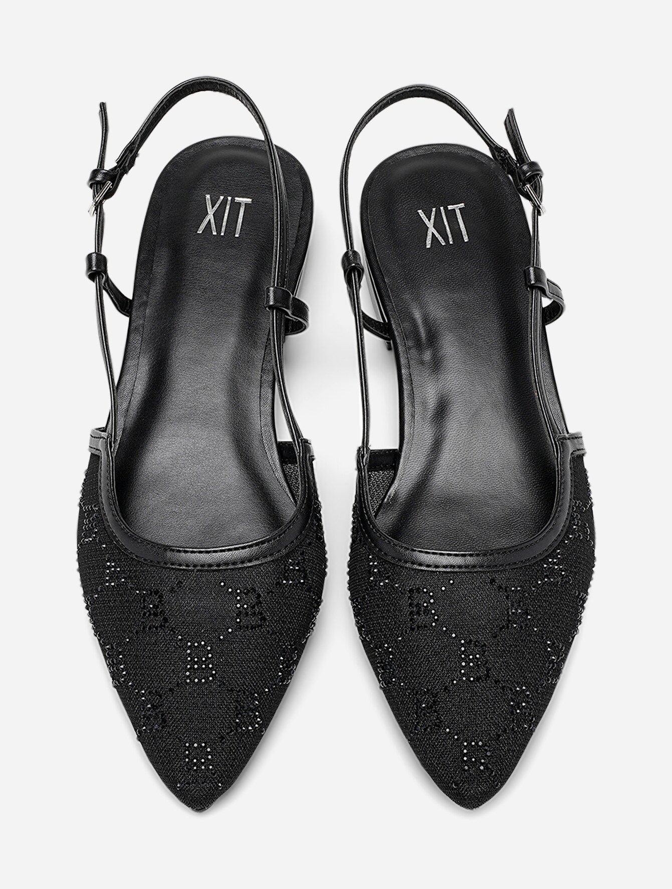 XIT, Ballerinaskor med slingback Svarta