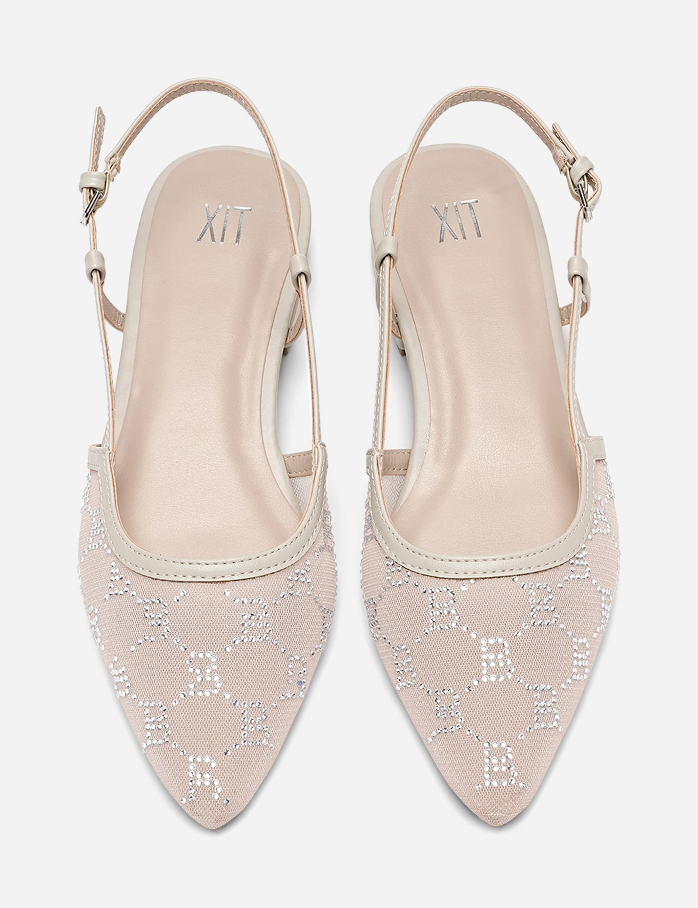 XIT, Ballerinaskor med slingback Beigea