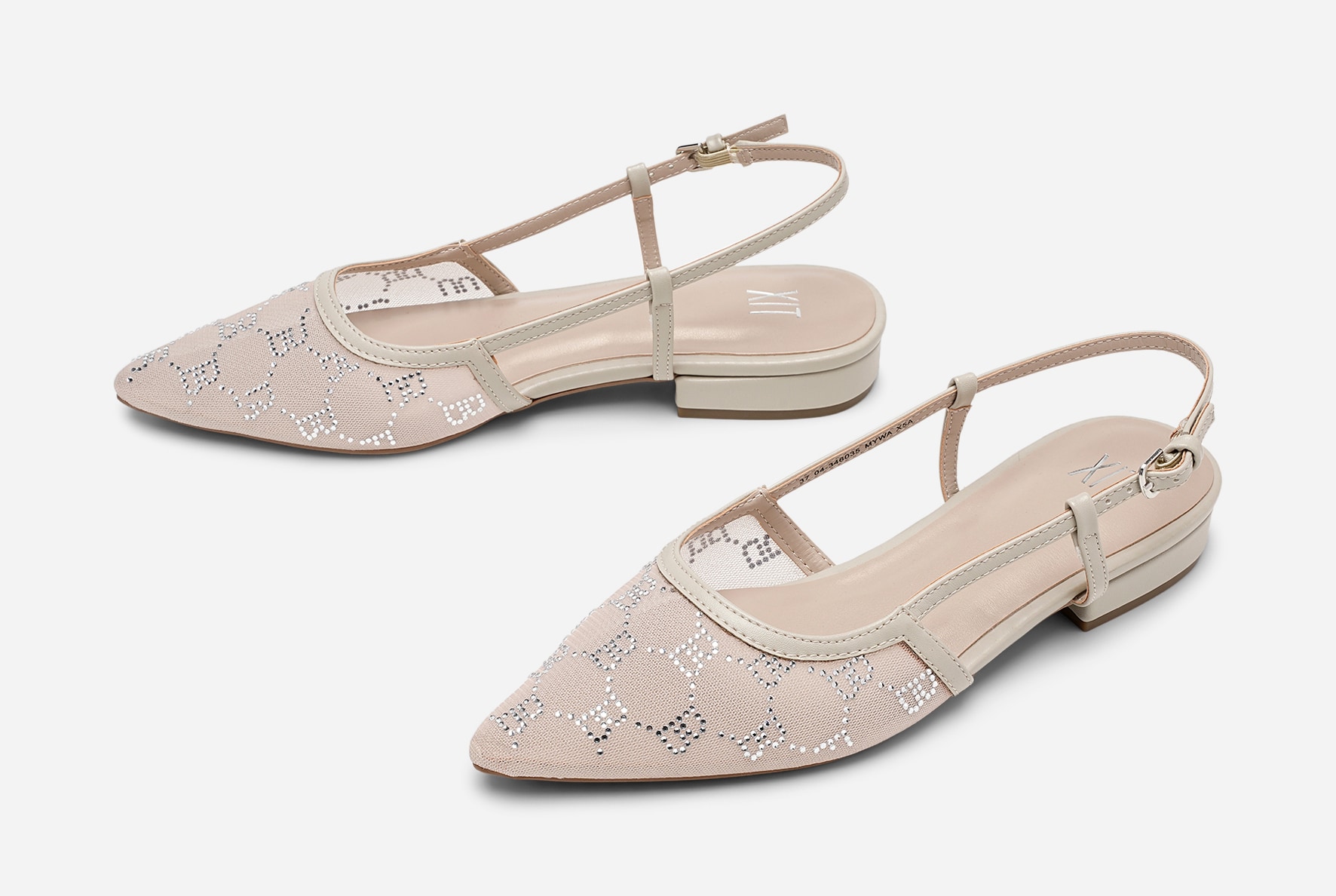 XIT, Ballerinaskor med slingback Beigea