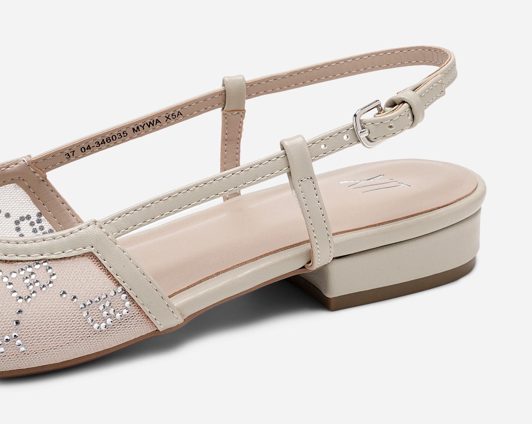 XIT, Ballerinaskor med slingback Beigea