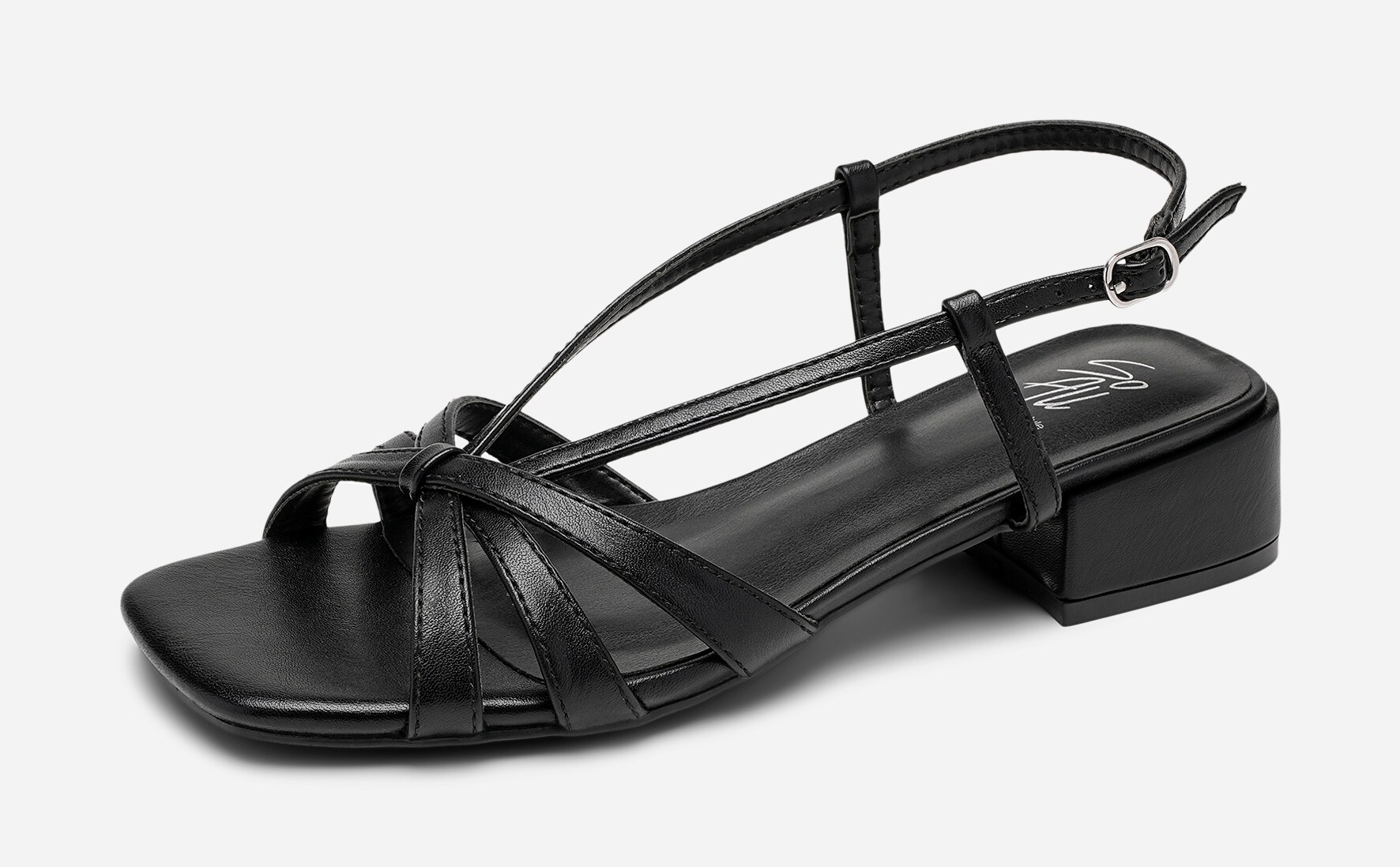 SO ALL, Sandaletter med remmar Svarta
