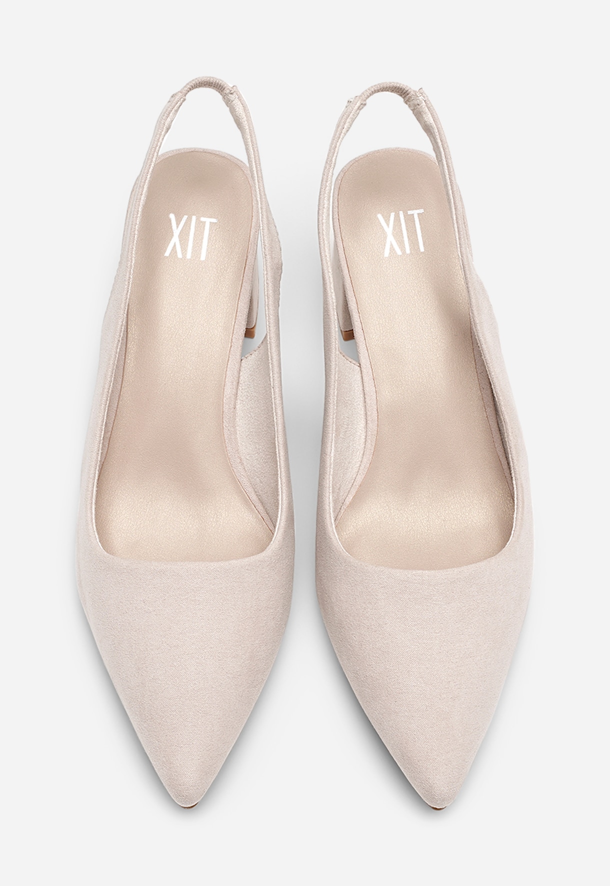 XIT, Pumps med slingback Beigea