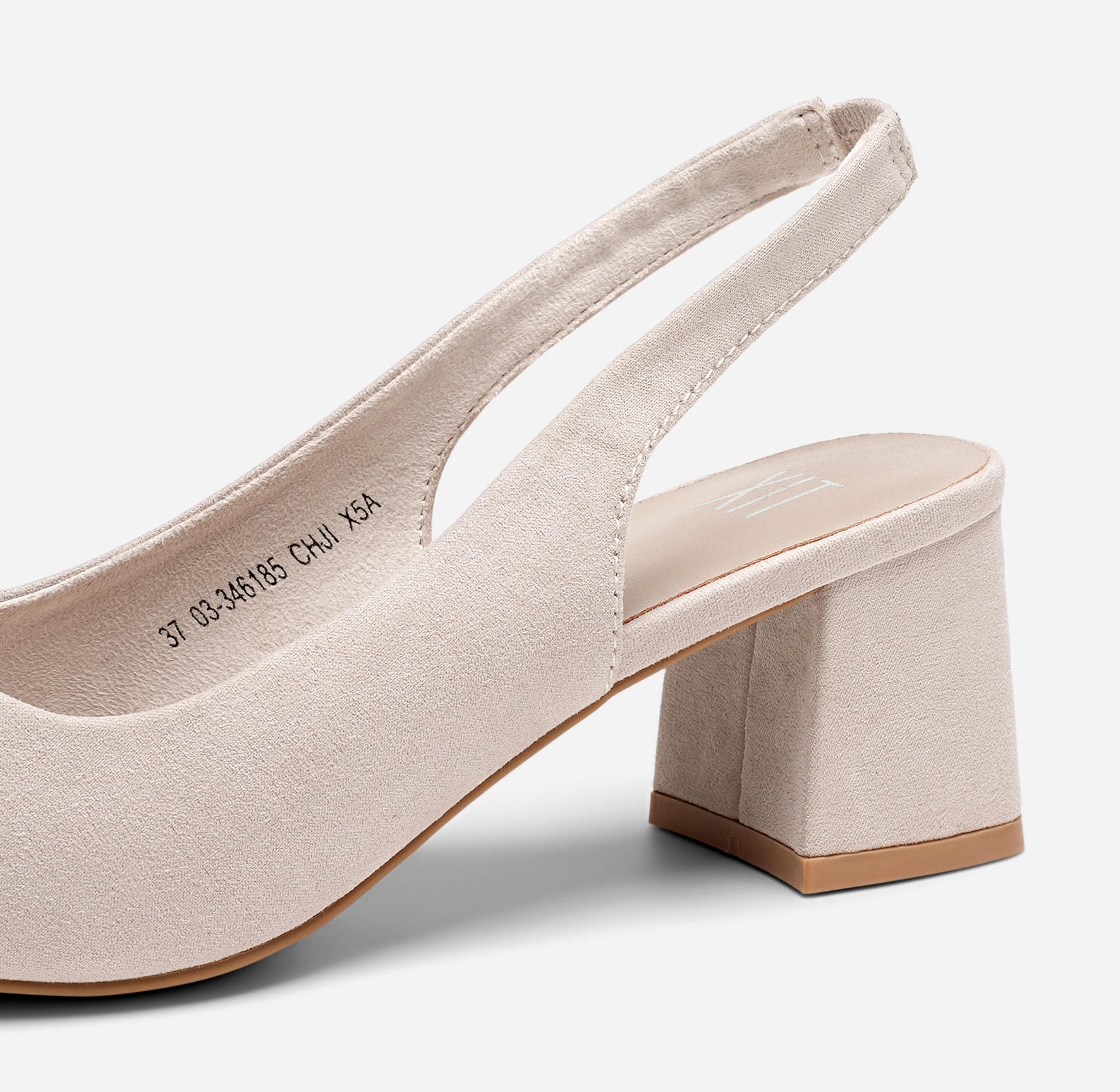 XIT, Pumps med slingback Beigea