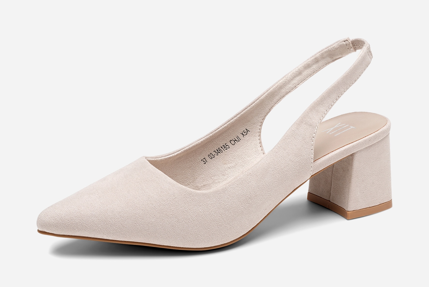 XIT, Pumps med slingback Beigea