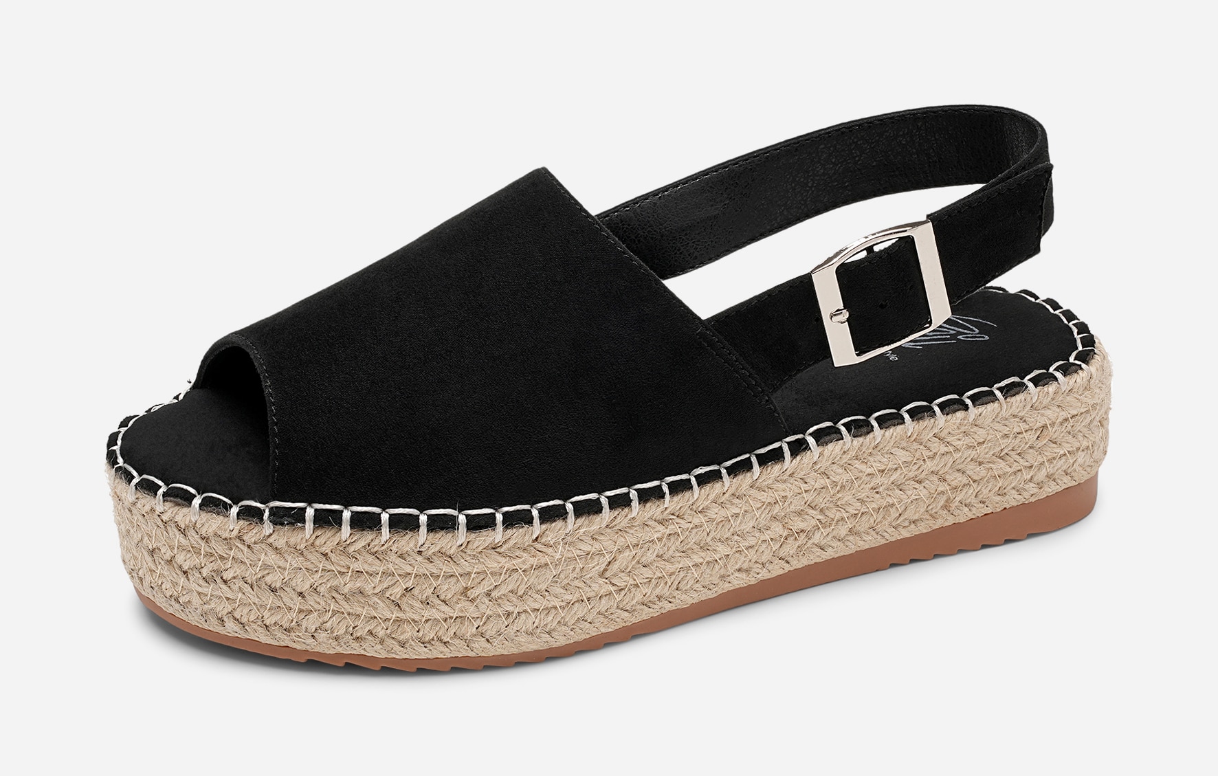 SO ALL, Sandaler med repsula Svarta