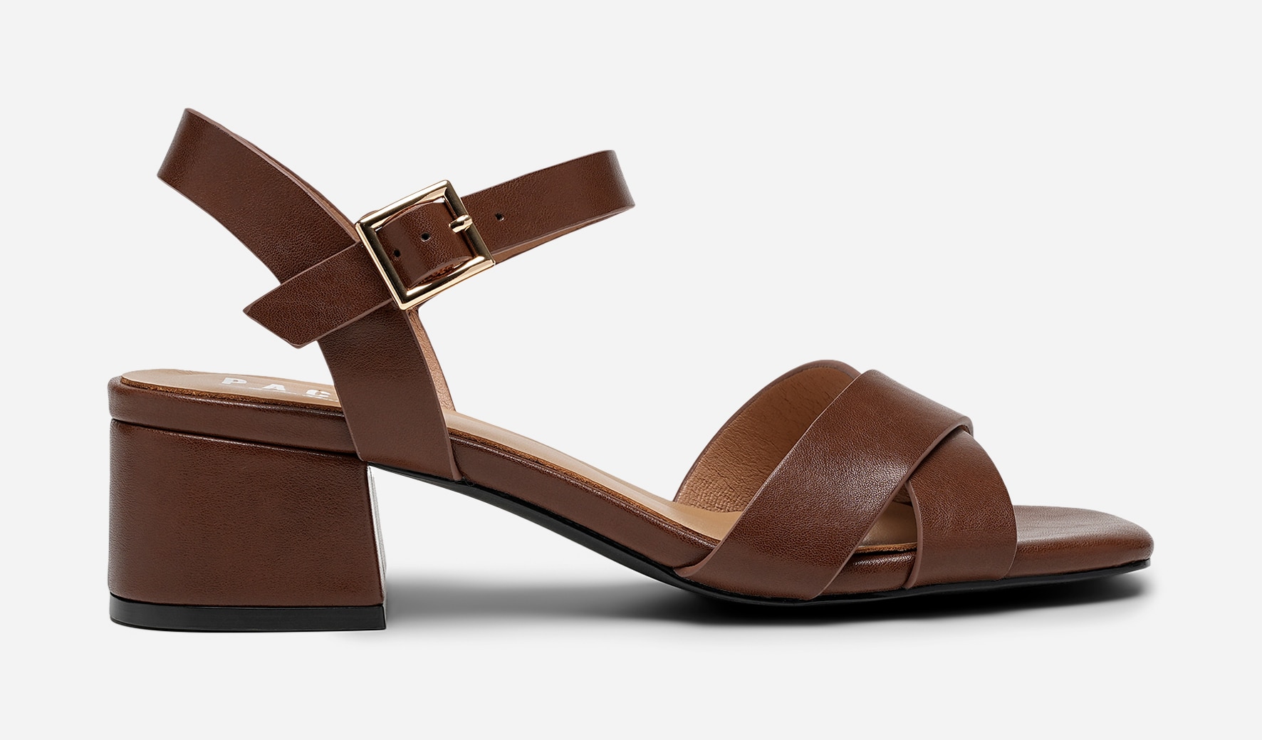 PACE, Sandaletter med remmar Bruna