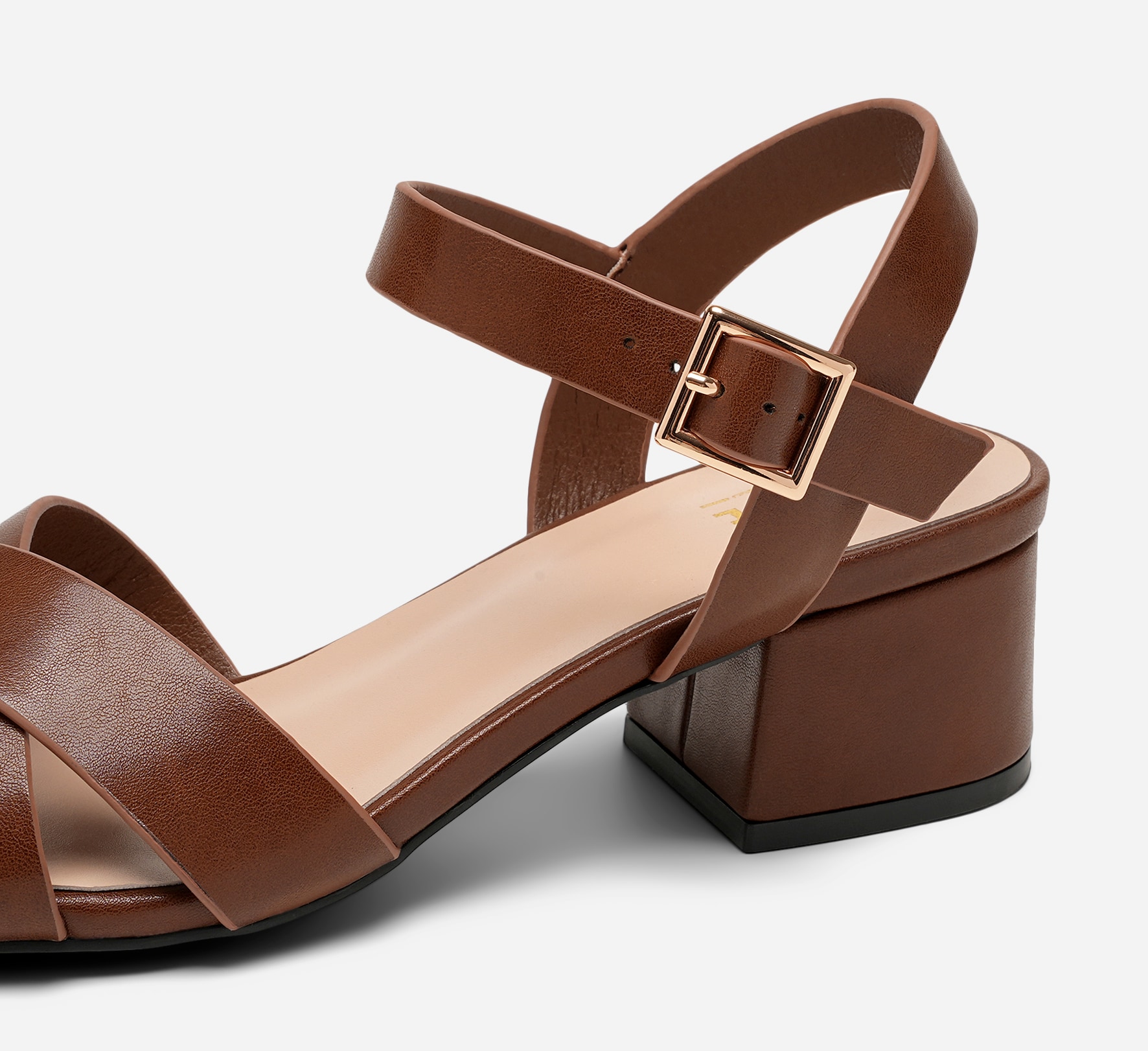 PACE, Sandaletter med remmar Bruna