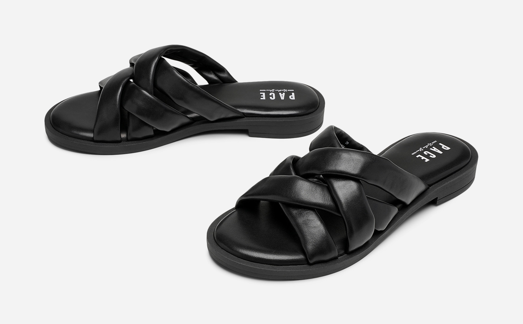 PACE, Sandaler med remmar Svarta