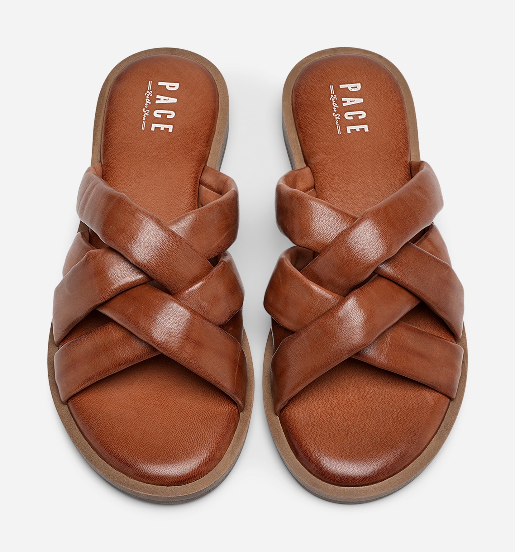 PACE, Sandaler med remmar Bruna