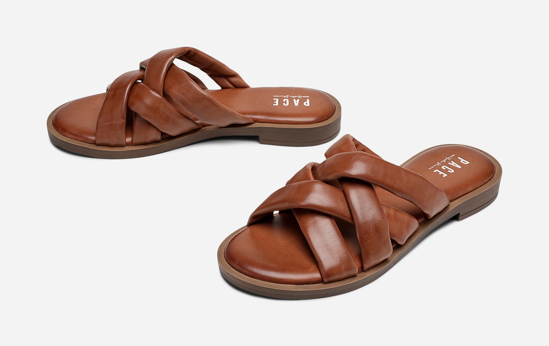 PACE, Sandaler med remmar Bruna