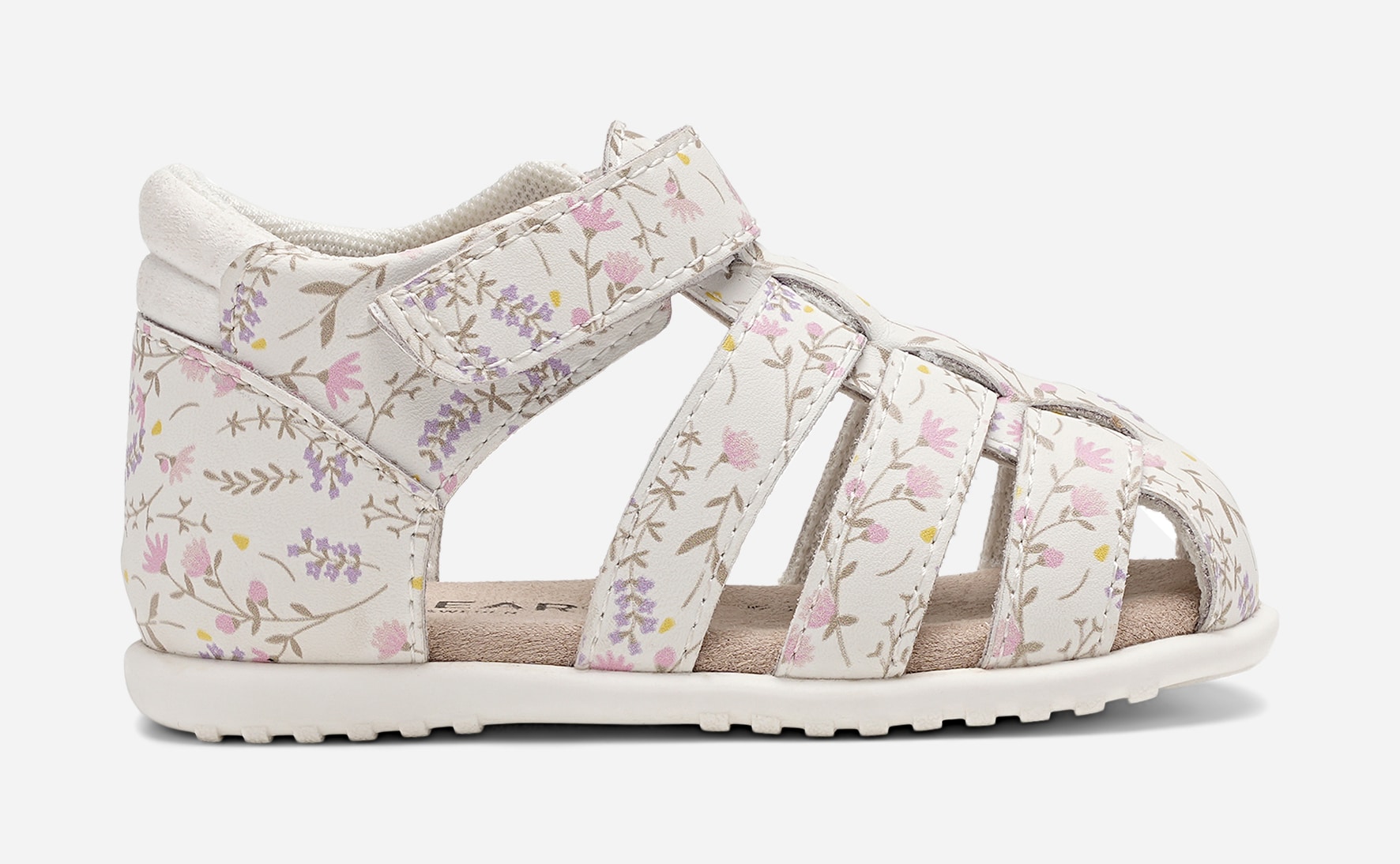 DINSKO, Lära-gå- sandaler Vita