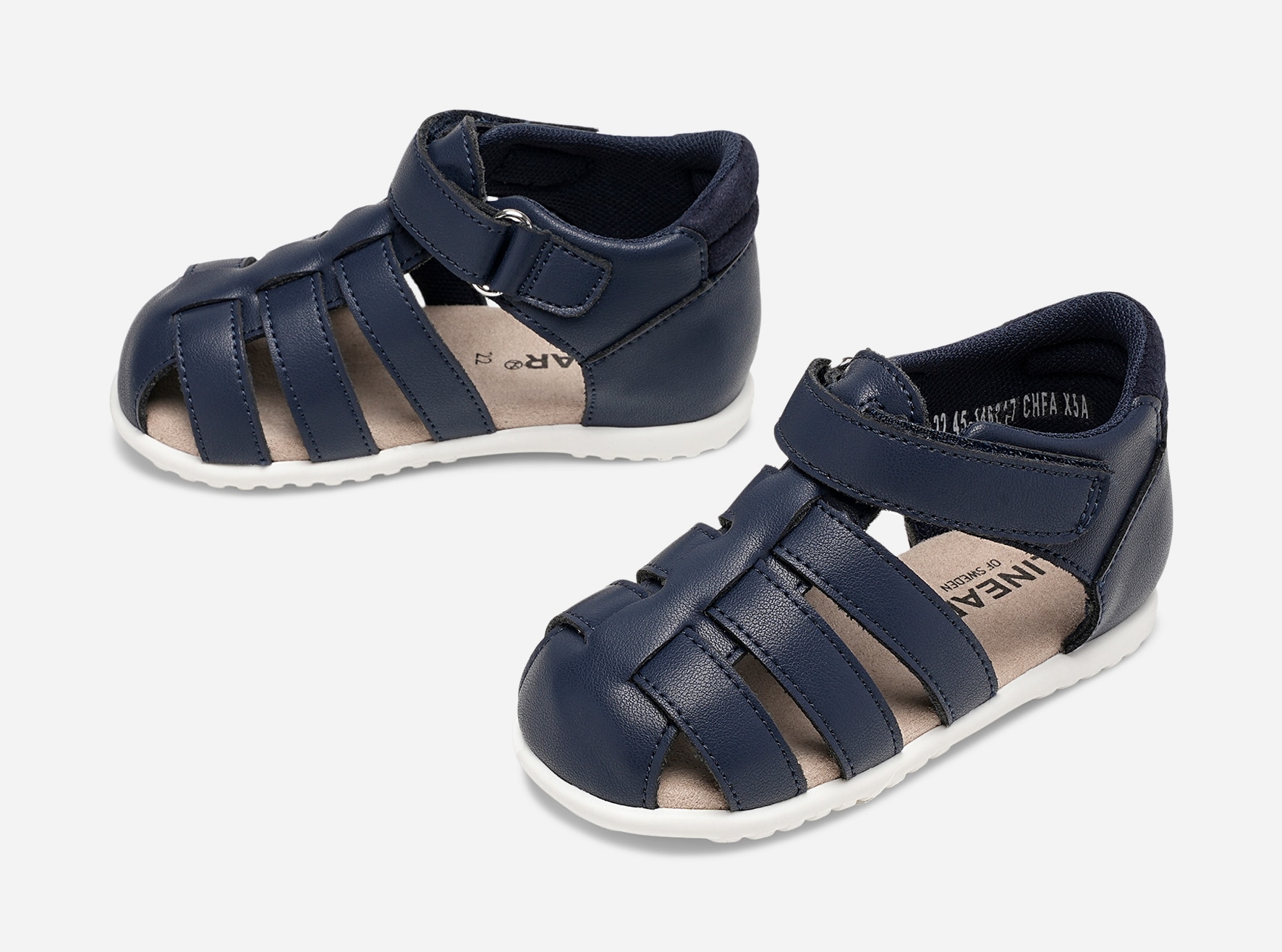 DINSKO, Lära-gå- sandaler Blåa