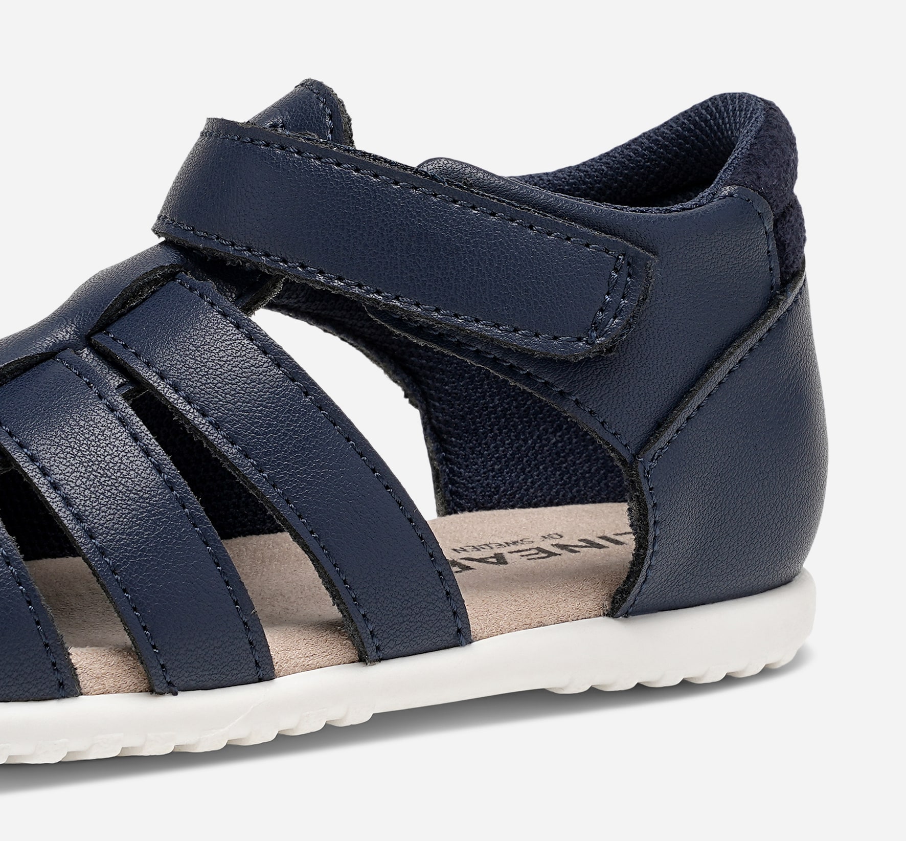 DINSKO, Lära-gå- sandaler Blåa