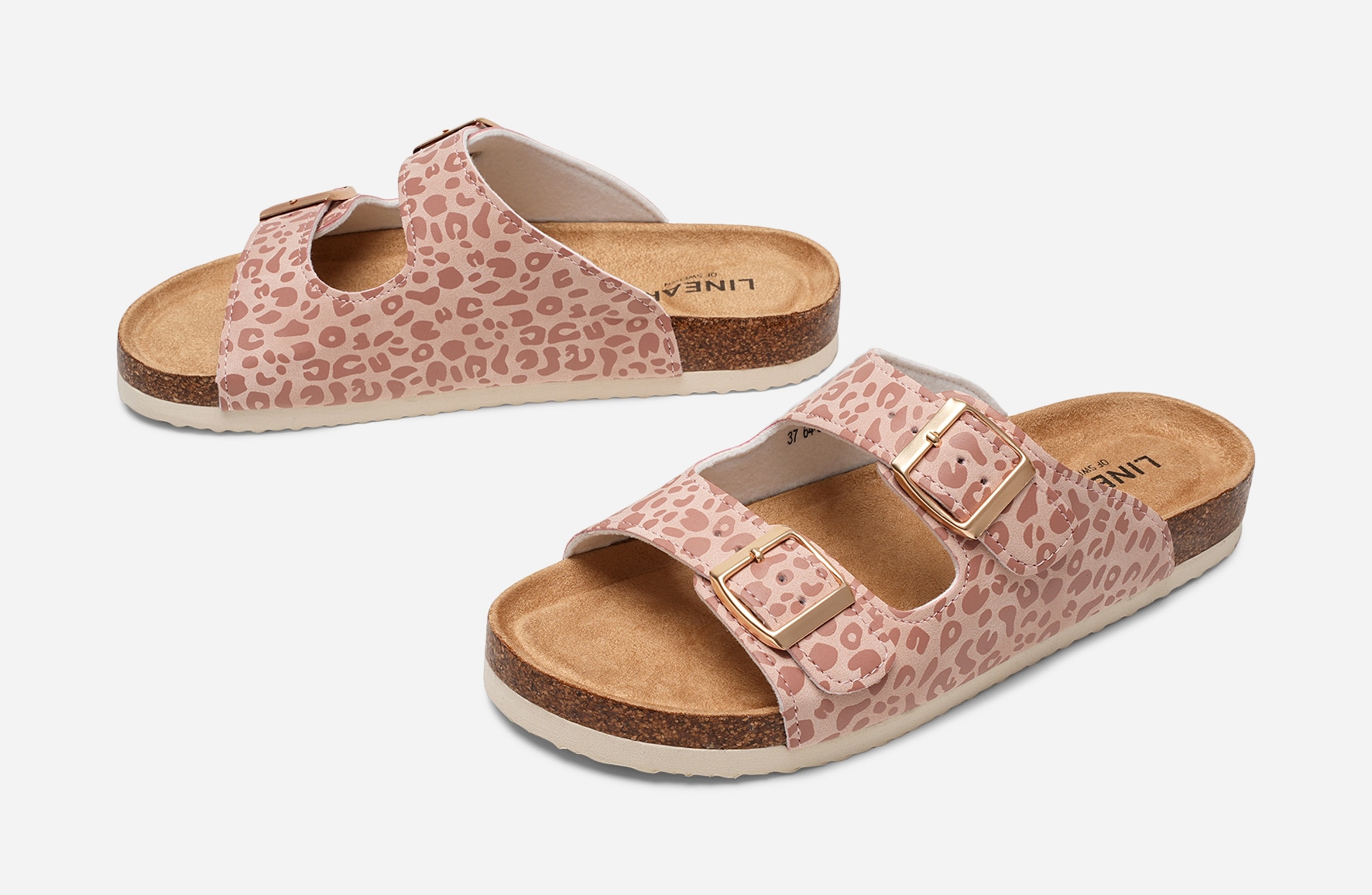 LINEAR, Sandaler med spänne Rosa