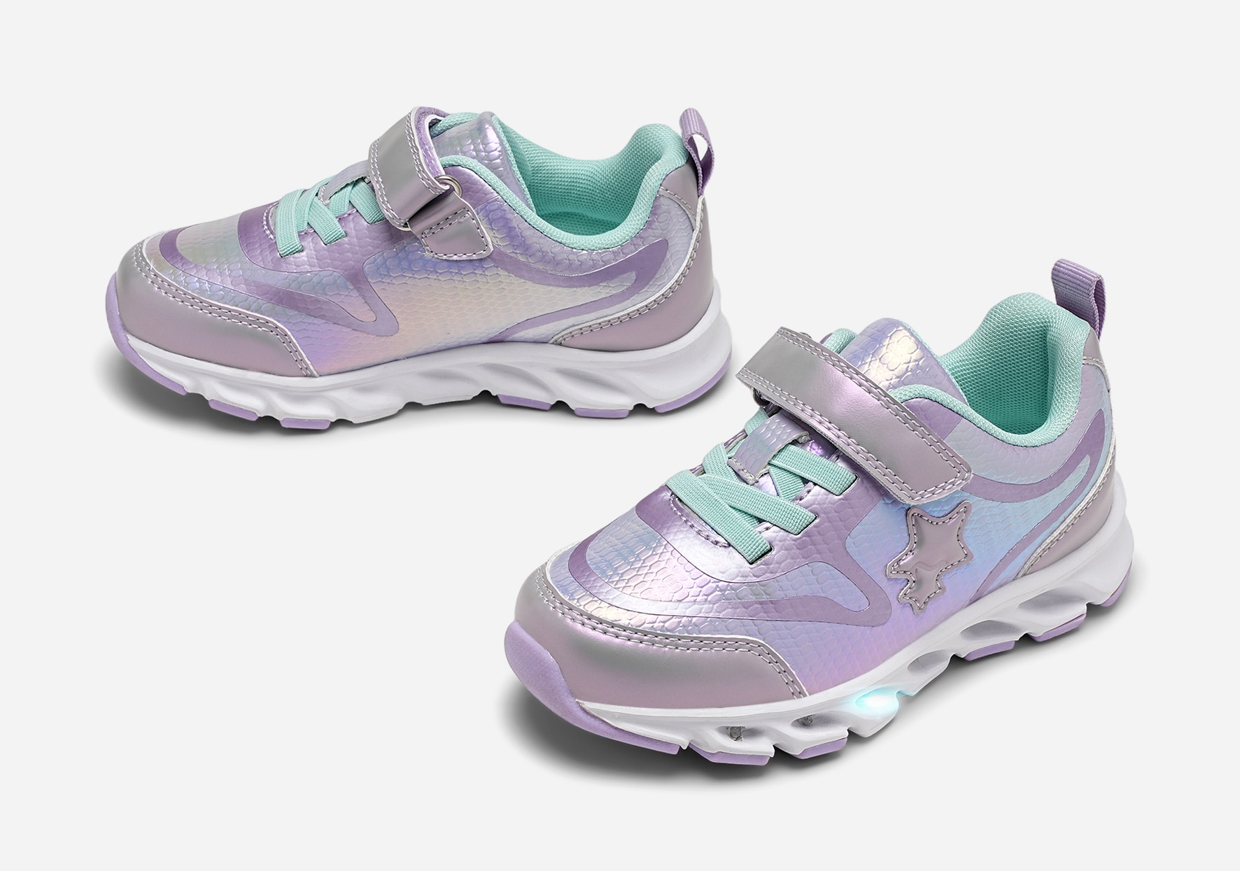 DINSKO, Blinkande sneakers Lila