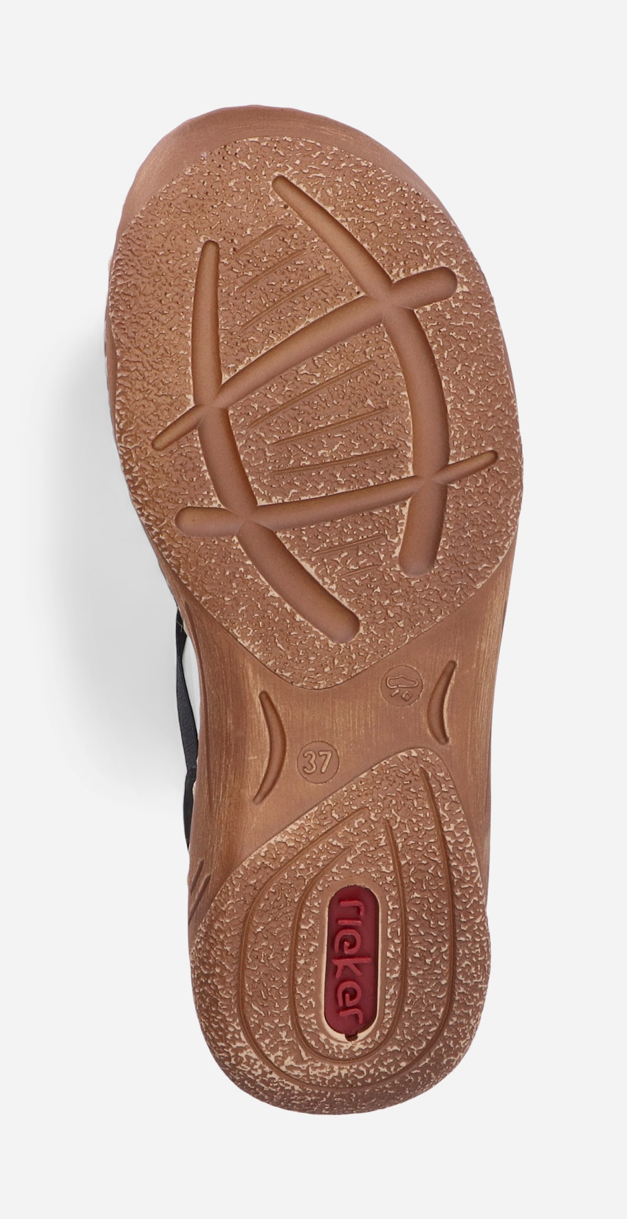 RIEKER, Sandaler med remmar Svarta