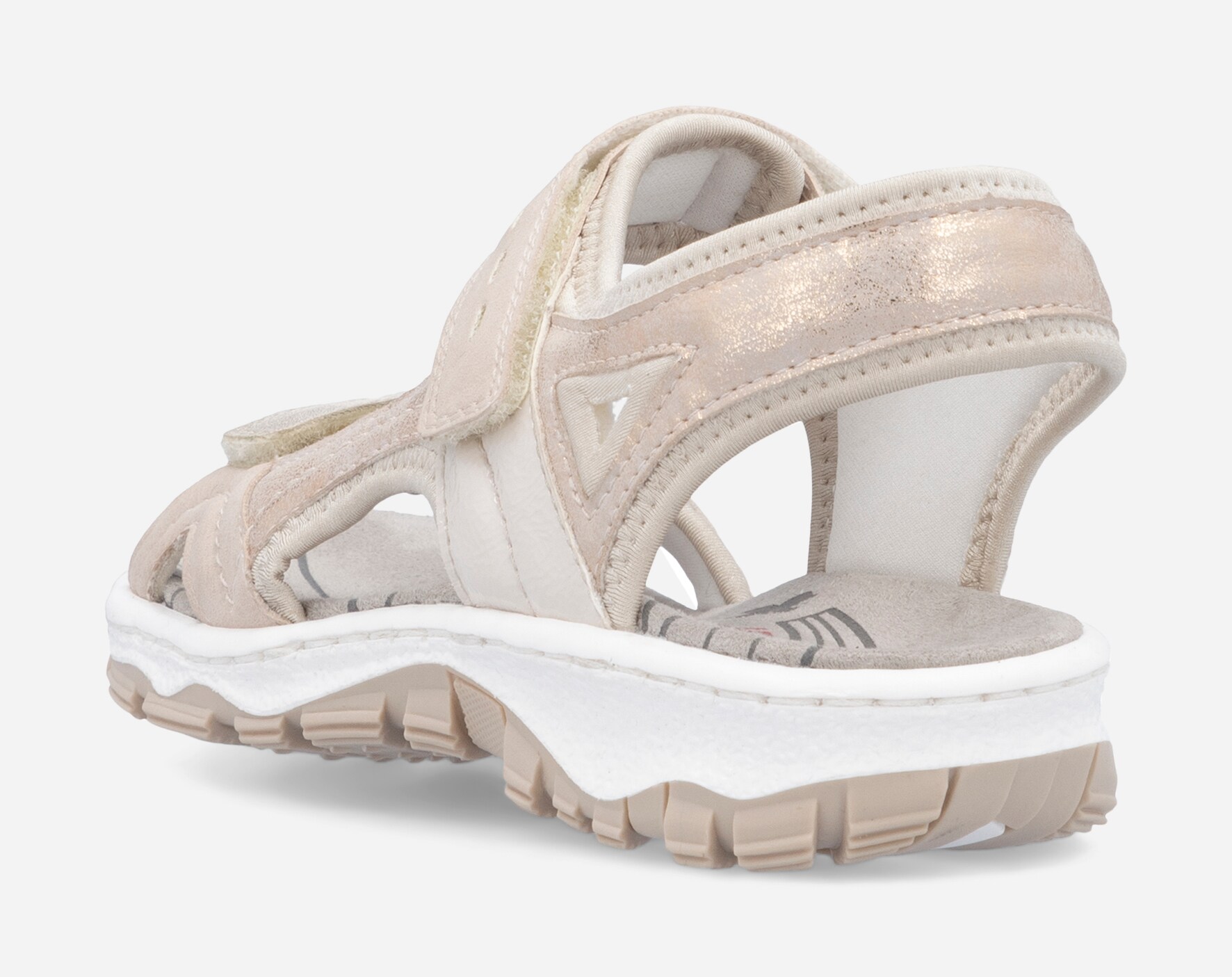 RIEKER, Sandaler med remmar Beigea
