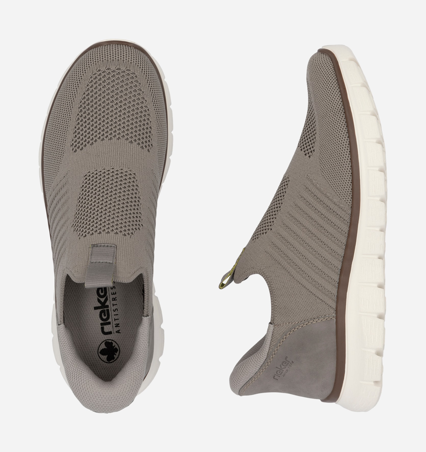 RIEKER, Step-in sneakers Gråa