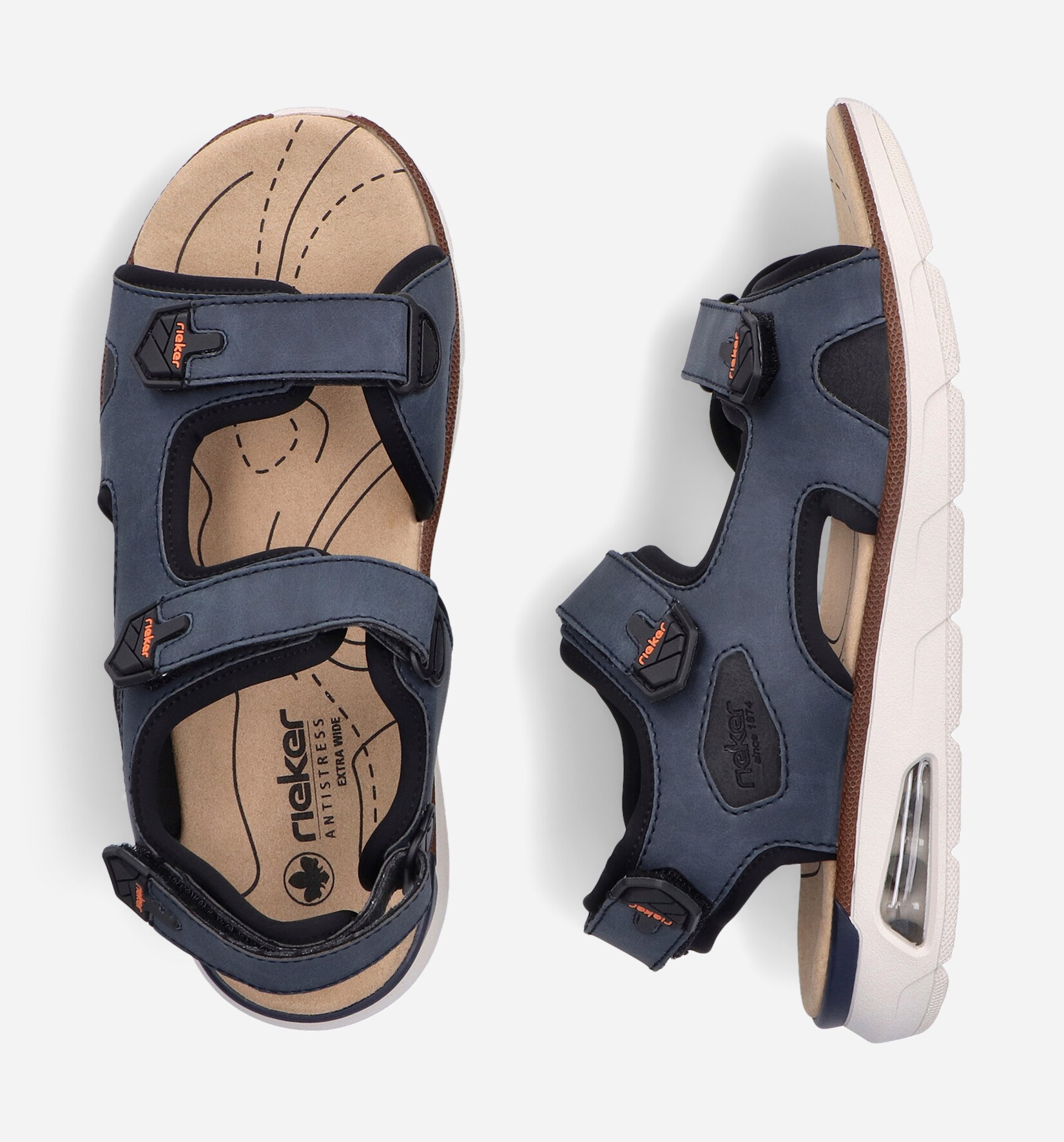 RIEKER, Sandaler Blåa