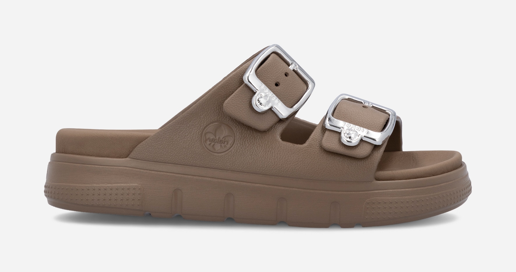 RIEKER, Sandaler med remmar Bruna