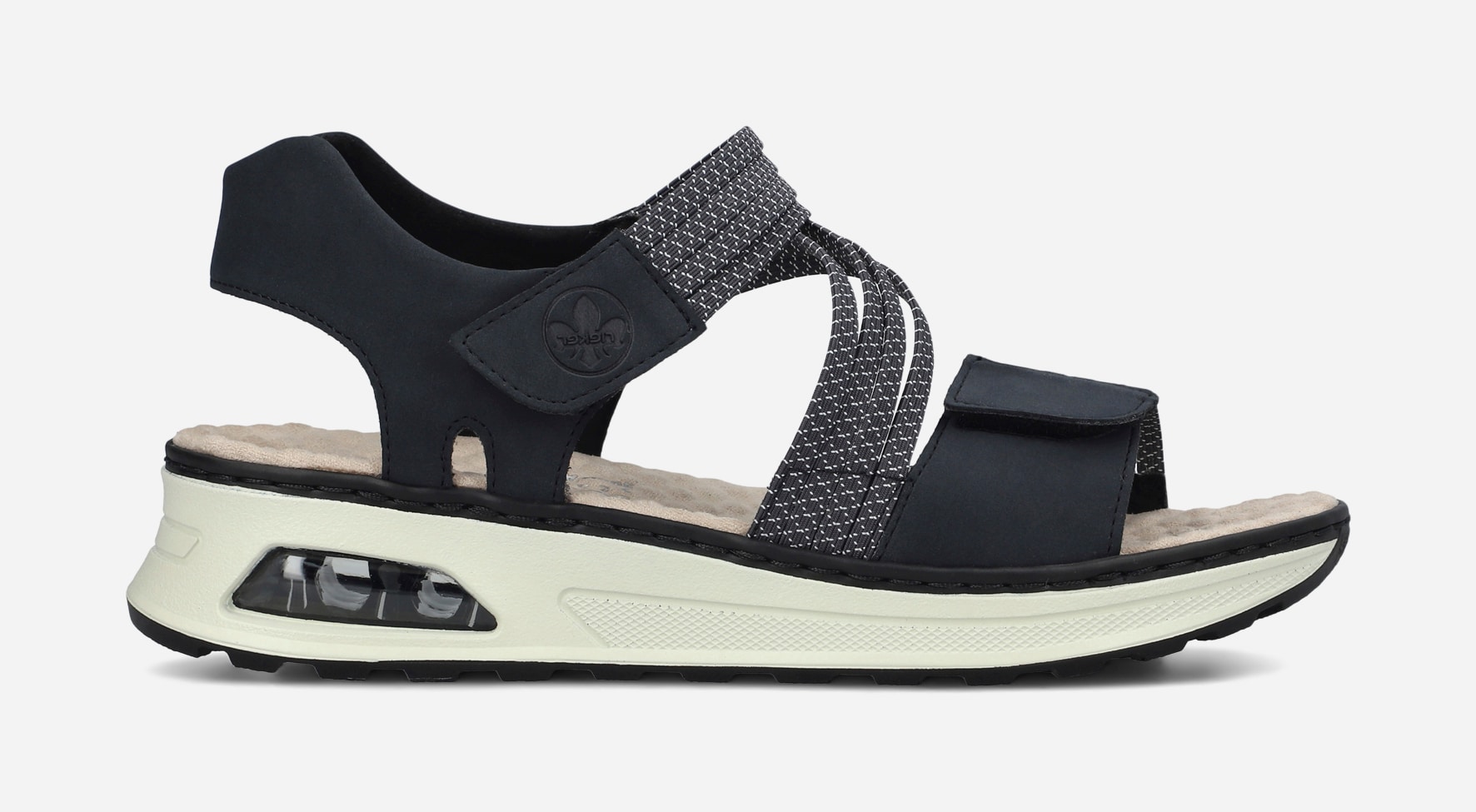 RIEKER, Sandaler med remmar Blåa