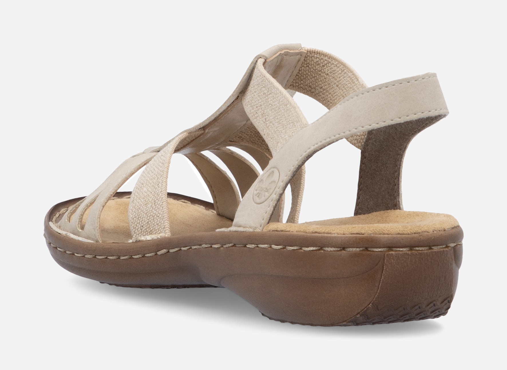 RIEKER, Sandaler med remmar Beigea