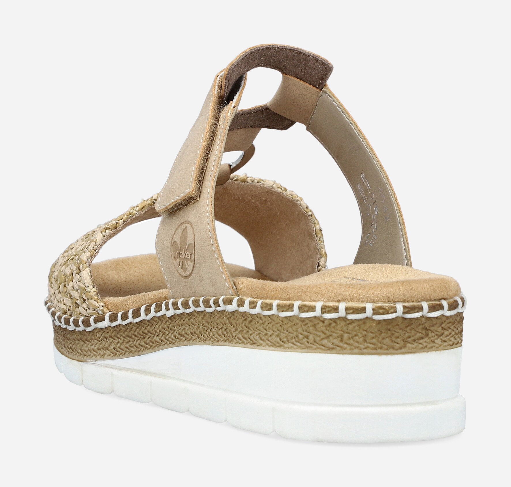 RIEKER, Sandaler med remmar Beigea