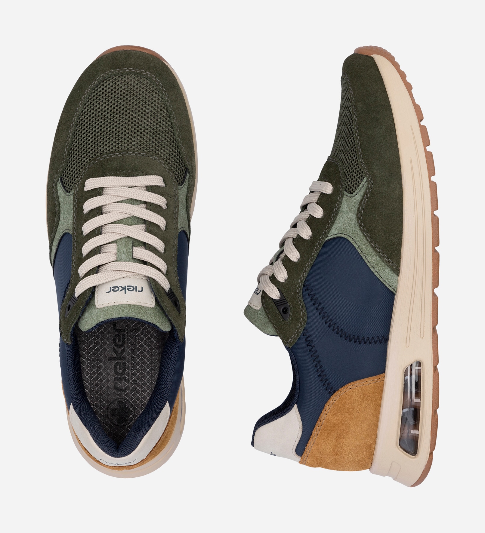 RIEKER, Sneakers Gröna