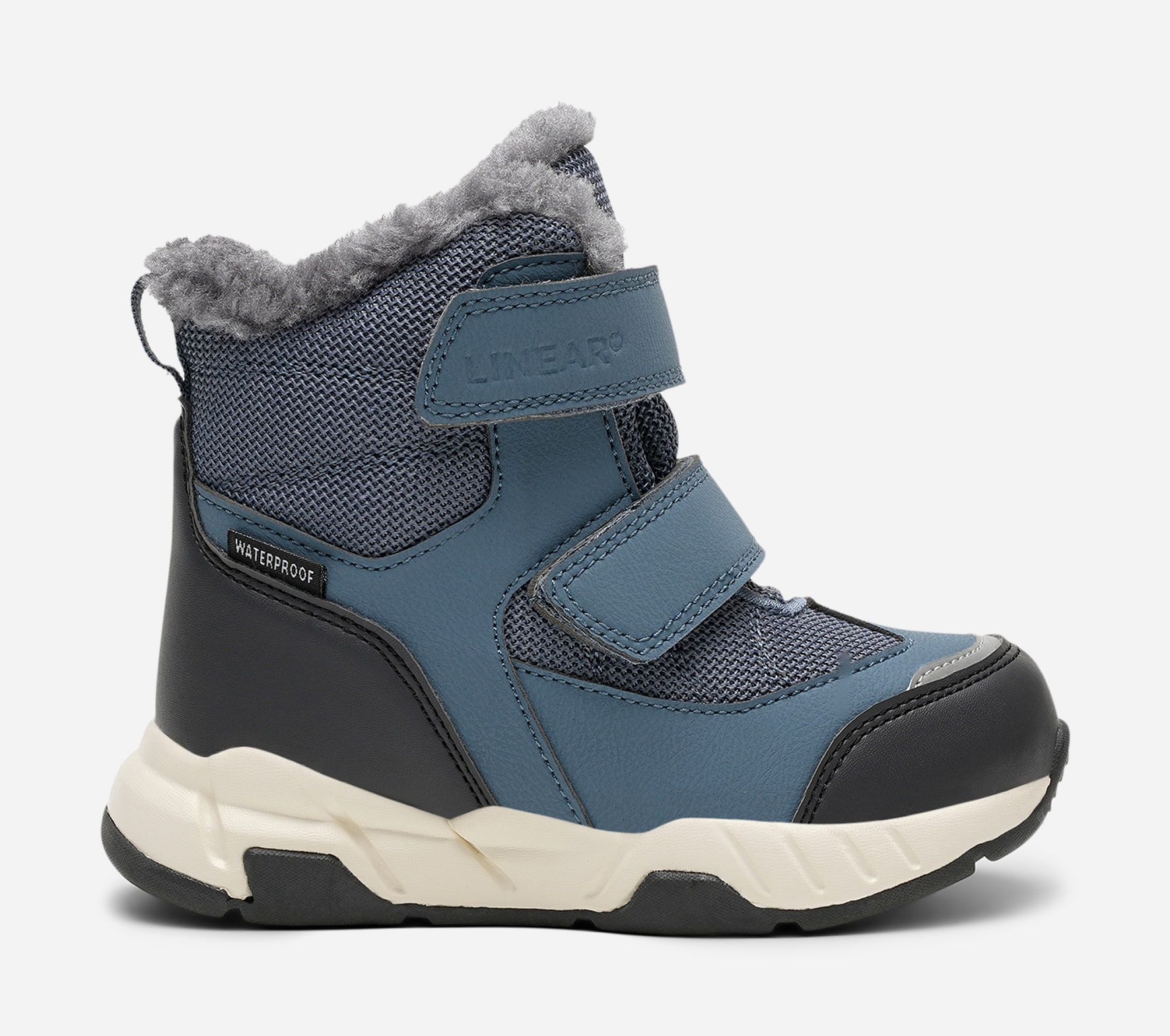 LINEAR, Varmfodrade kängor waterproof Blåa