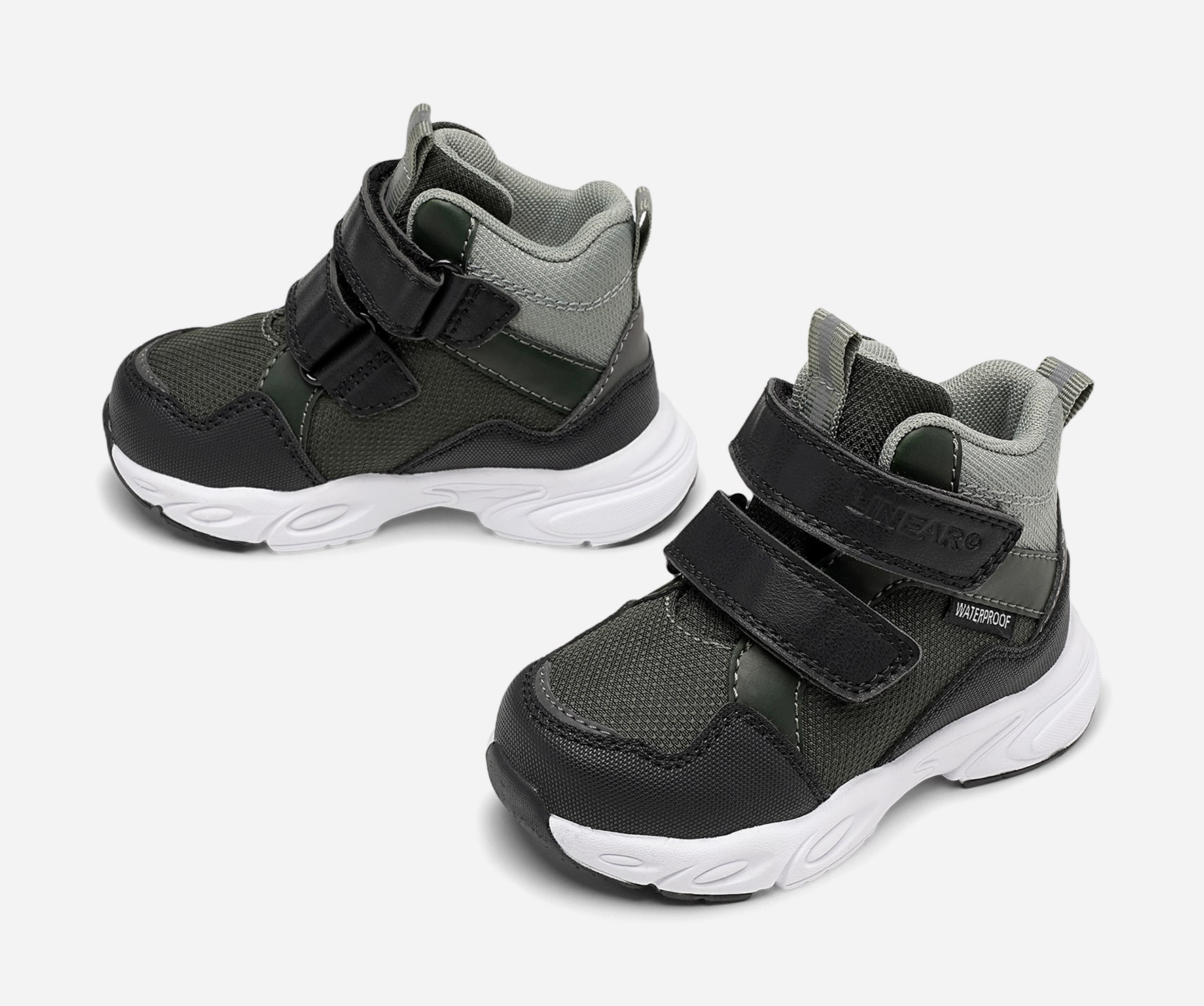 LINEAR, Höga sneakers, waterproof Gröna