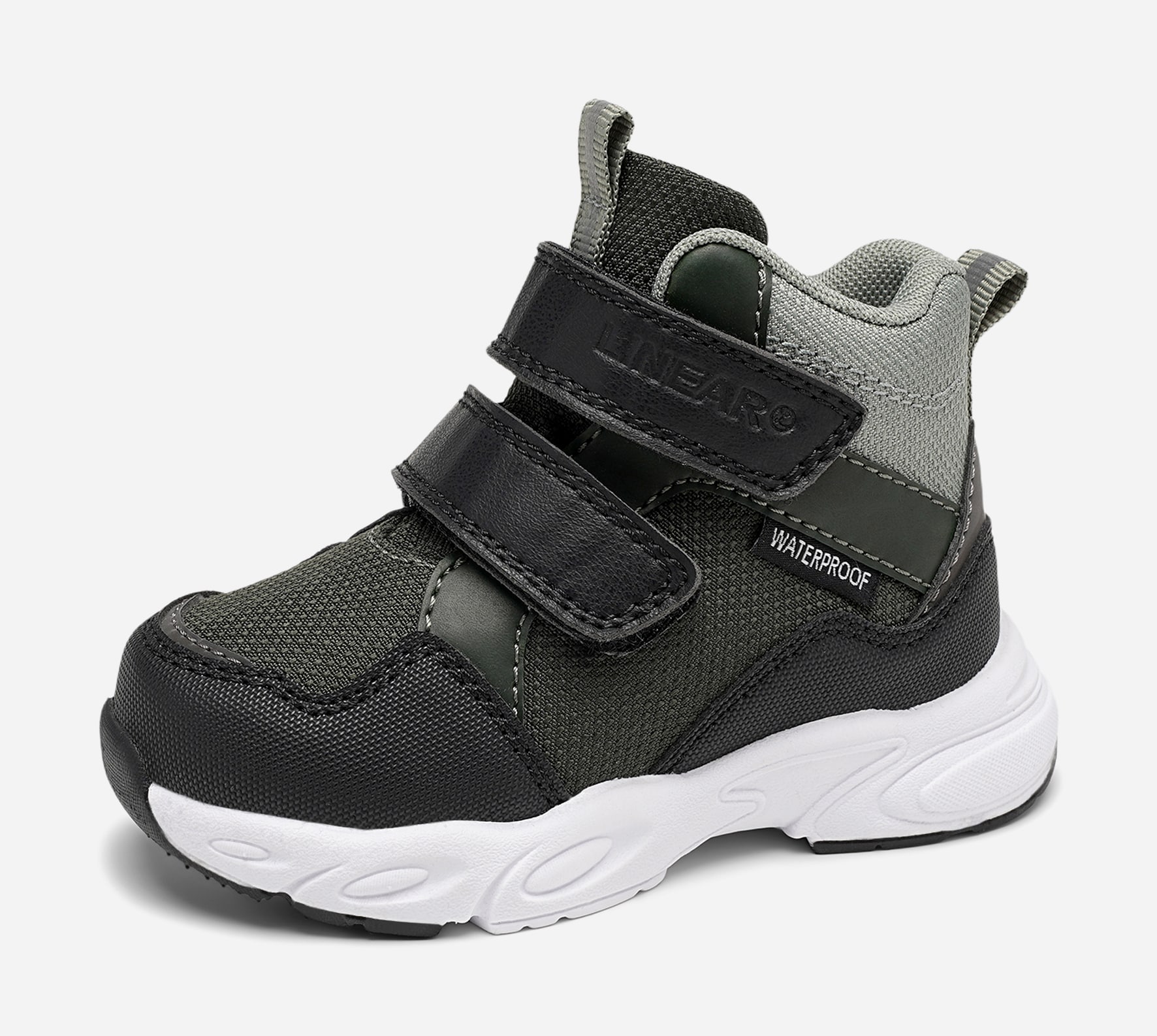 LINEAR, Höga sneakers, waterproof Gröna