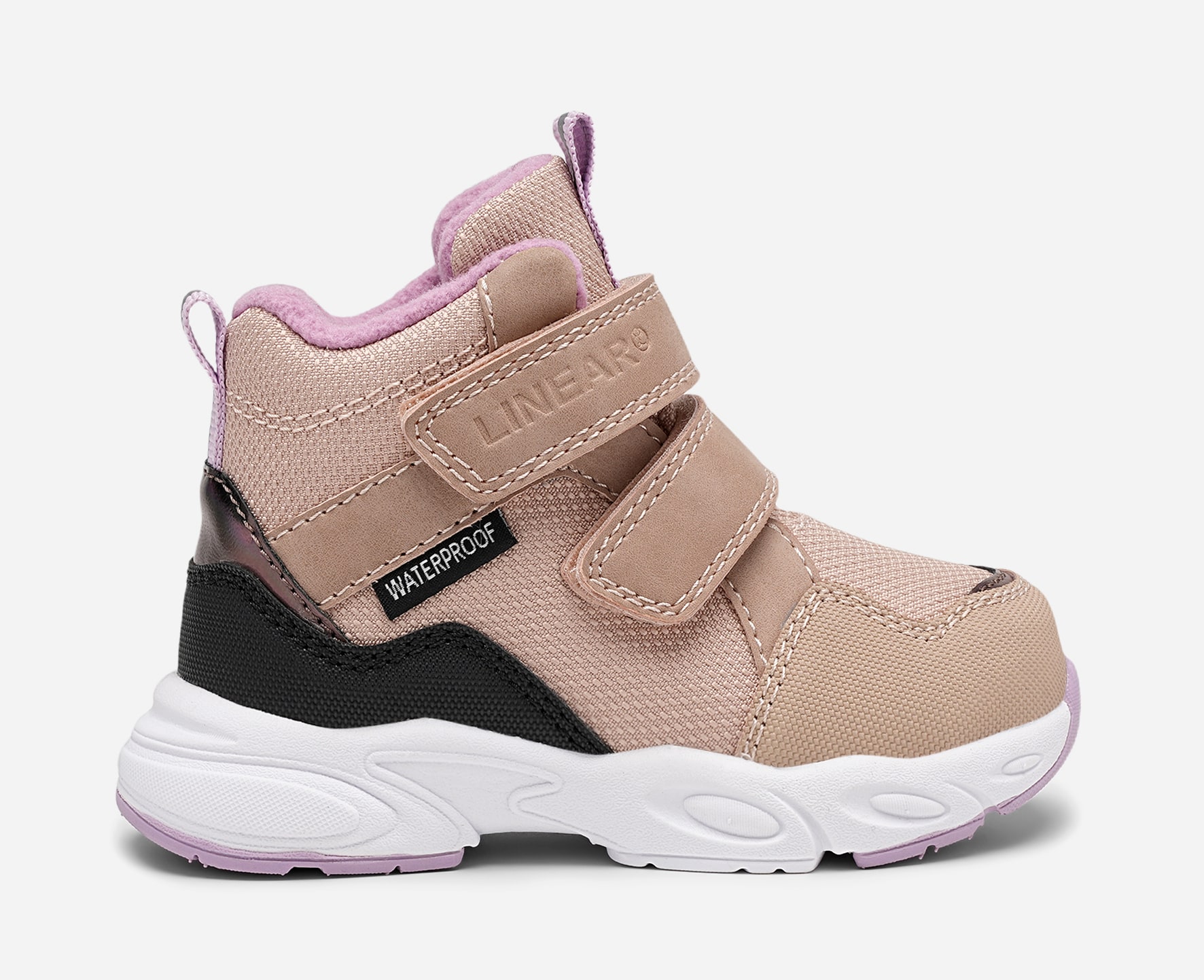 LINEAR, Höga sneakers, waterproof Beigea