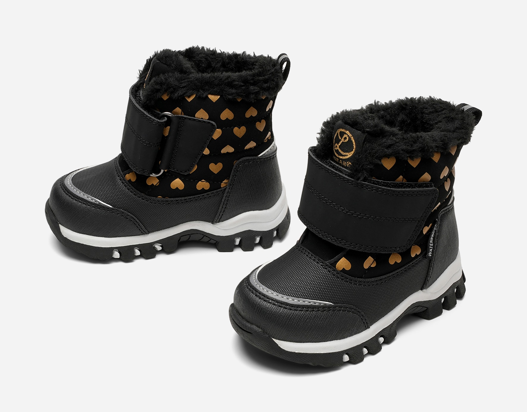 LINEAR, Varmfodrade kängor waterproof Svarta