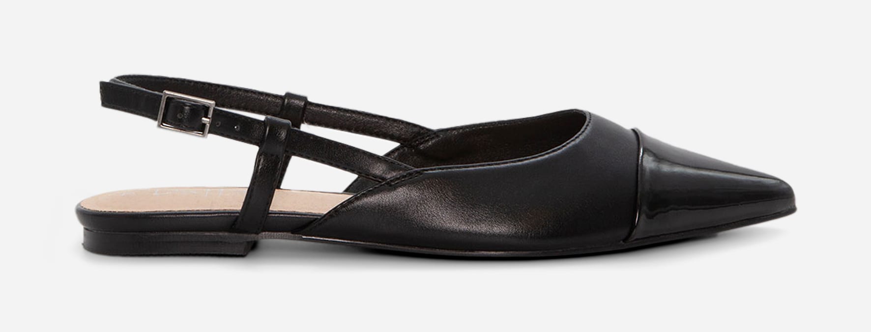 DUFFY, Ballerinaskor med slingback Svarta