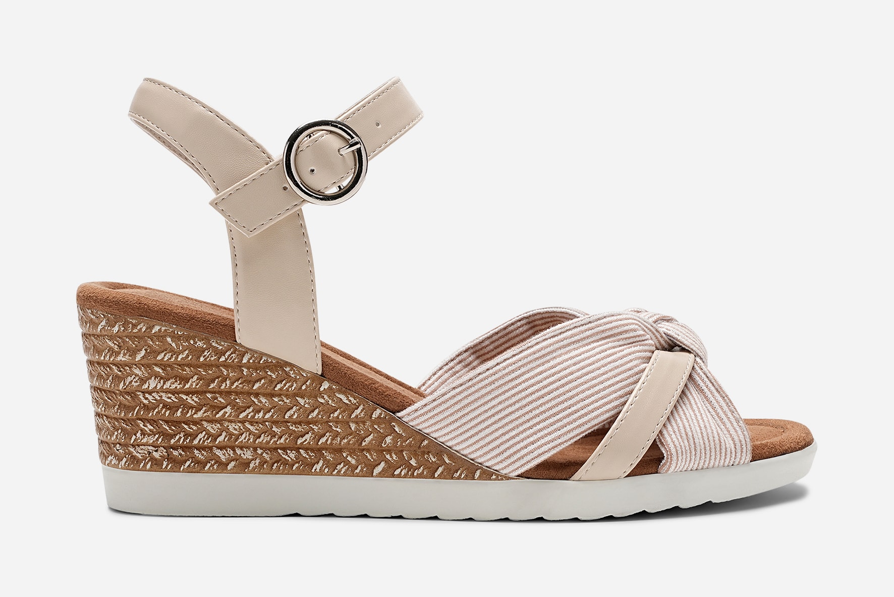 SO ALL, Sandaletter med remmar Beigea
