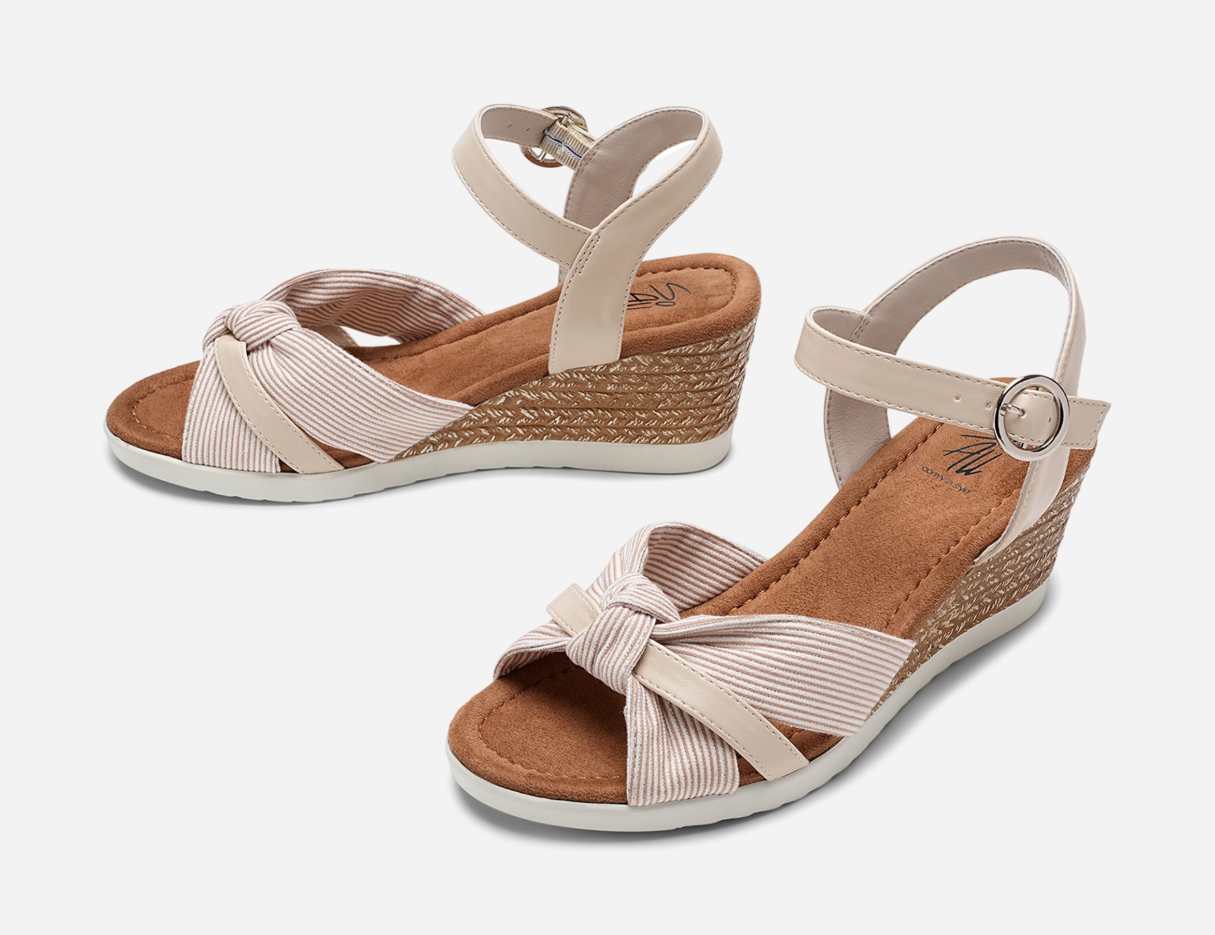 SO ALL, Sandaletter med remmar Beigea