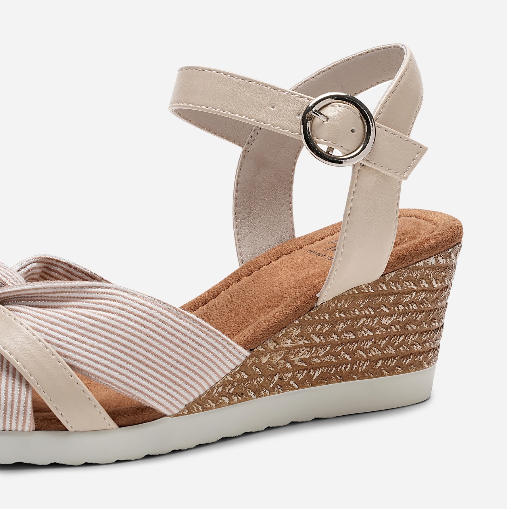 SO ALL, Sandaletter med remmar Beigea