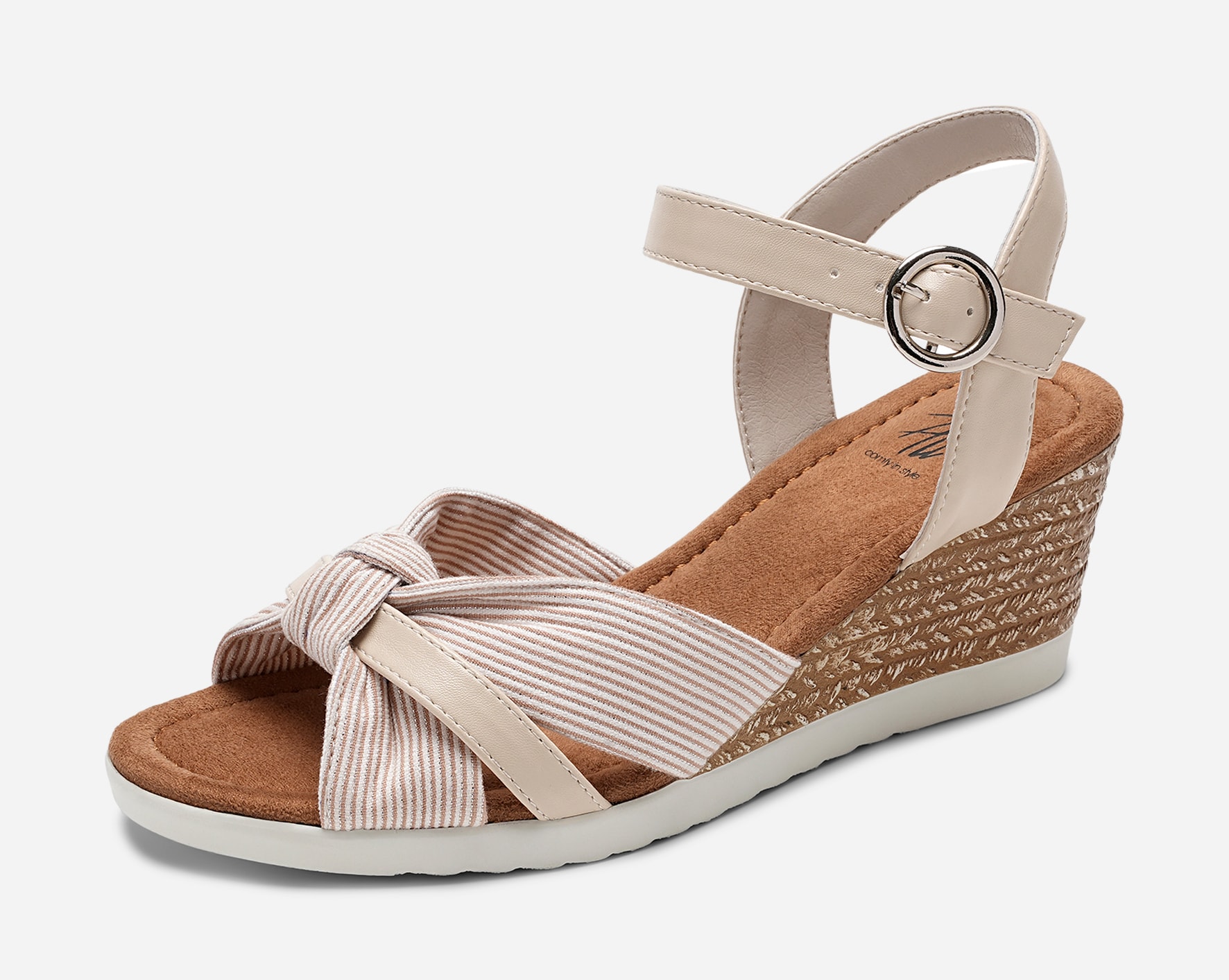 SO ALL, Sandaletter med remmar Beigea