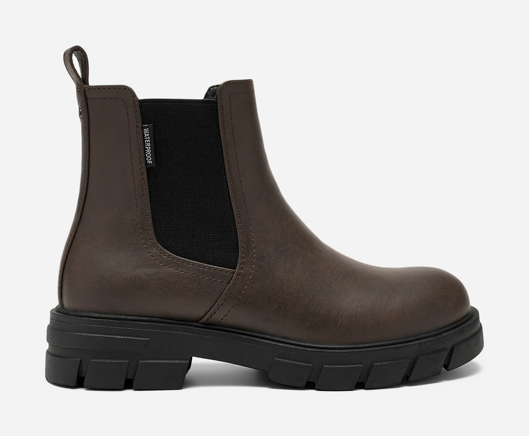 SO ALL, Varmfodrade boots med inbyggd brodd Bruna