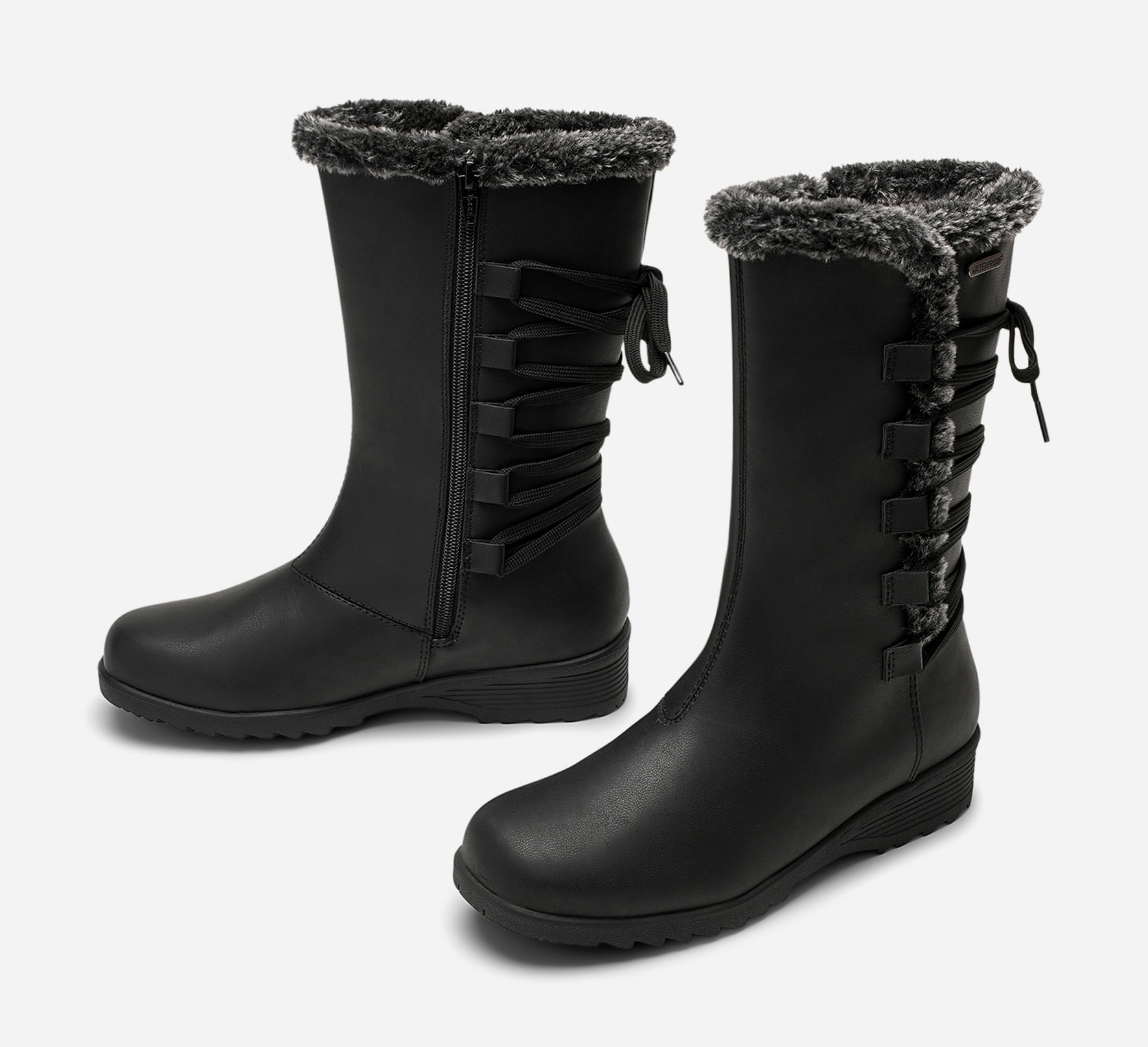 SO ALL, Varmfodrade stövlar, waterproof Svarta